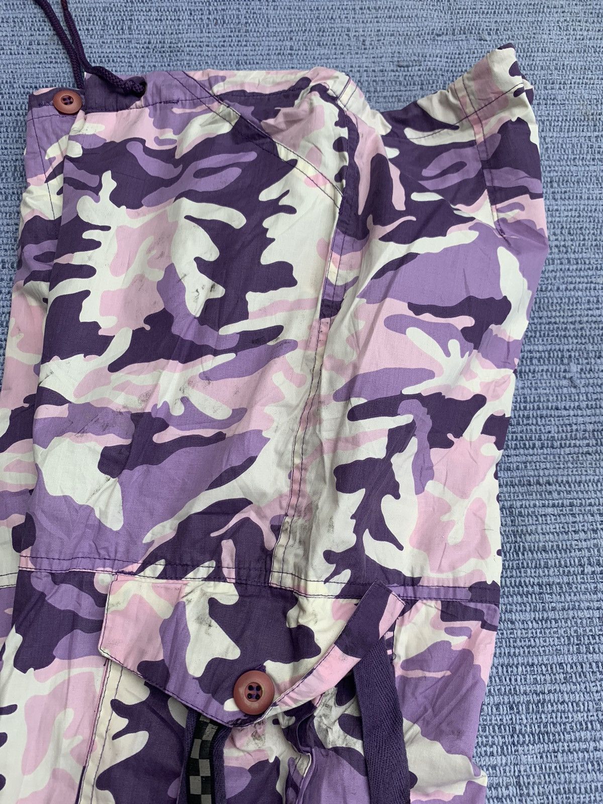 Japanese Brand UFO Parachute wide pants purple camo Size 32" / US 10 / IT 46 - 6 Thumbnail
