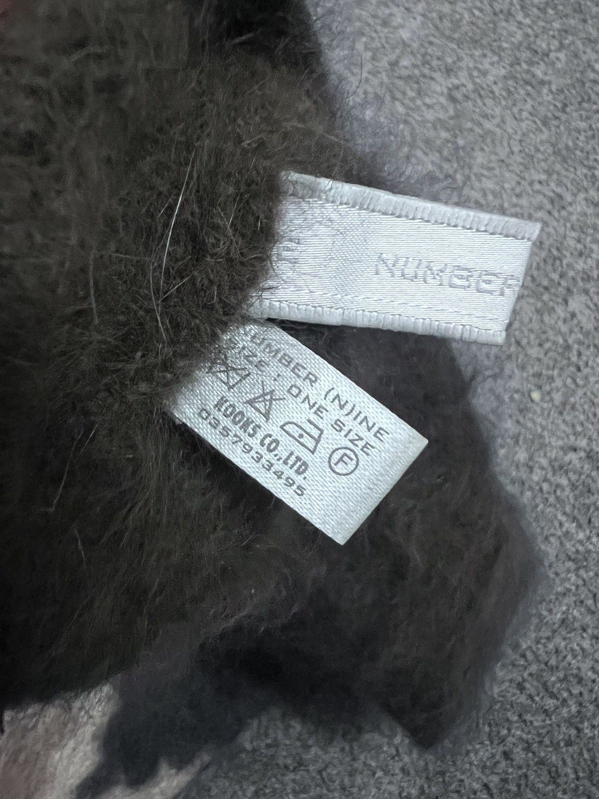 Number (N)ine Neck Warmer Mohair Number Nine made in japan Size ONE SIZE - 4 Thumbnail
