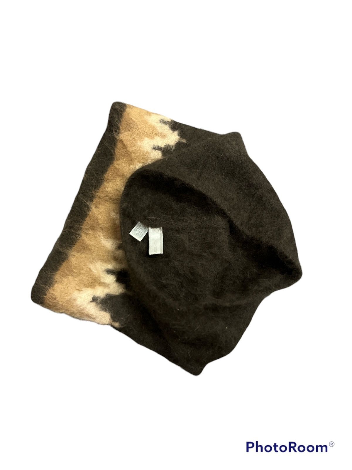 Number (N)ine Neck Warmer Mohair Number Nine made in japan Size ONE SIZE - 3 Thumbnail