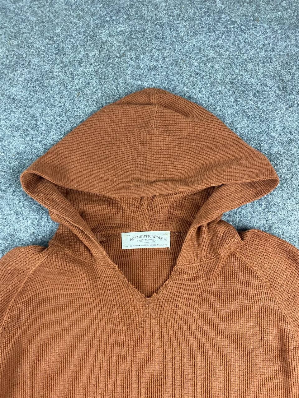 Japanese Brand united arrow green label brown knitted hoody Size US M / EU 48-50 / 2 - 4 Thumbnail