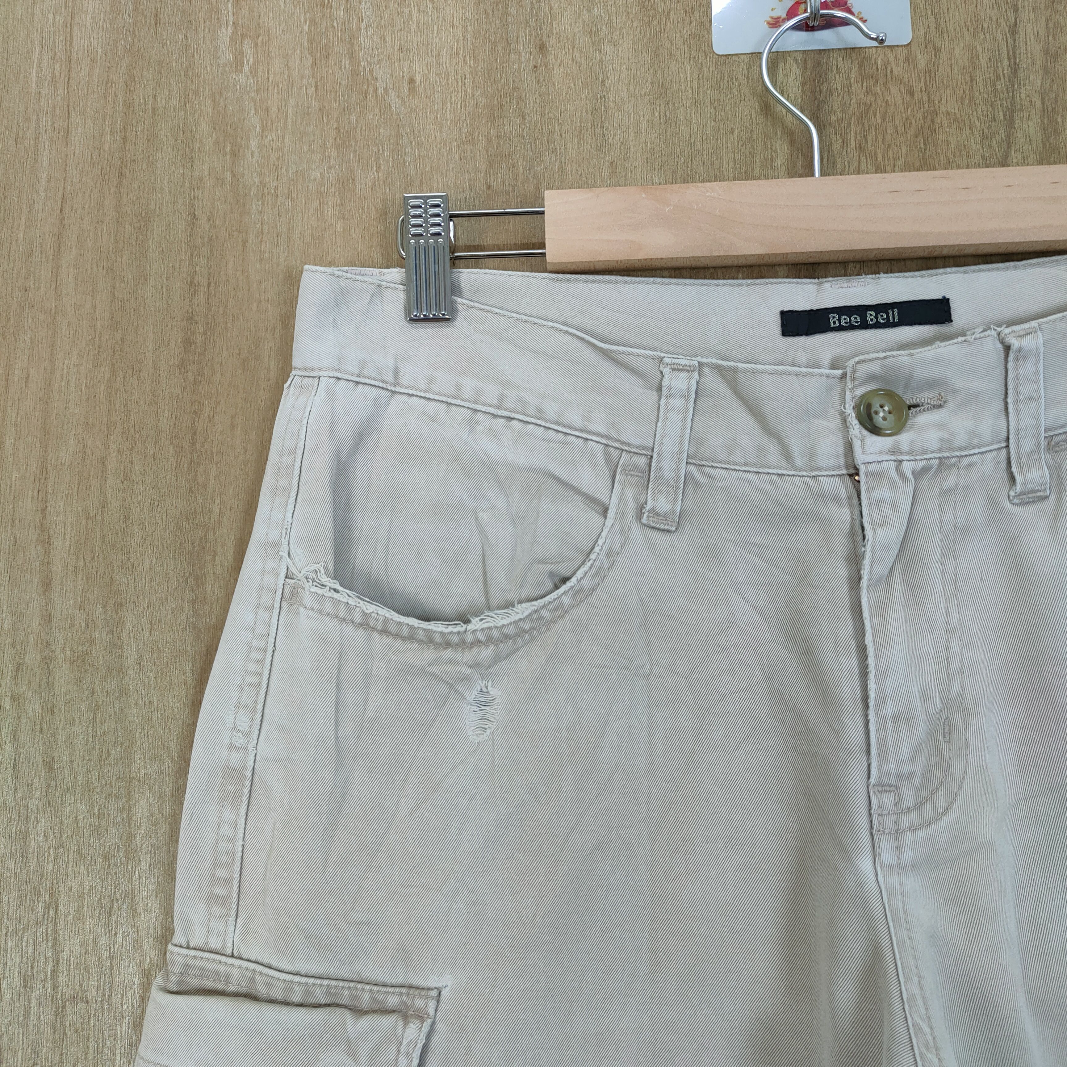 Japanese Brand VINTAGE DISTRESSED KNEE FADED CARGO PANTS Size US 32 / EU 48 - 10 Thumbnail