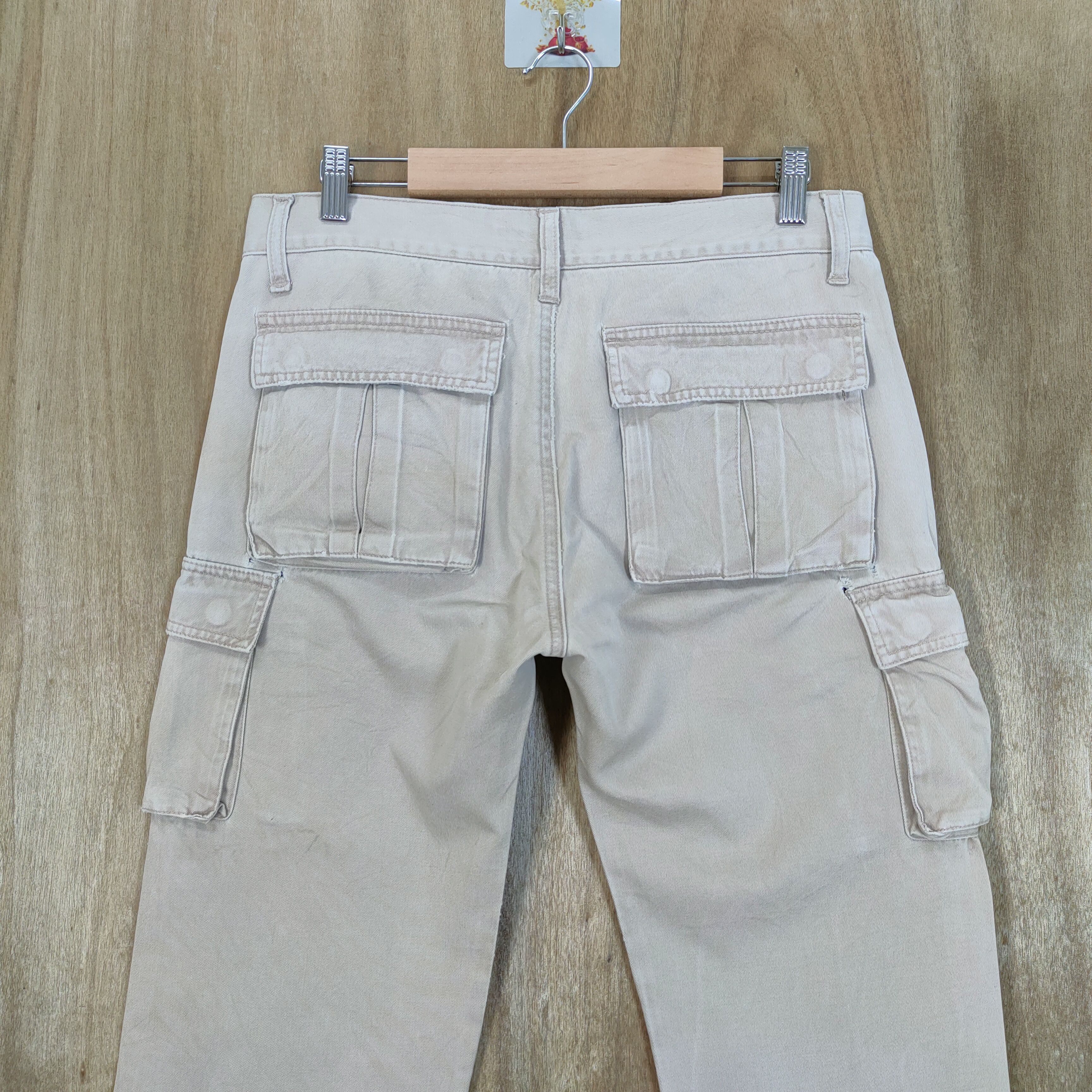 Japanese Brand VINTAGE DISTRESSED KNEE FADED CARGO PANTS Size US 32 / EU 48 - 7 Thumbnail