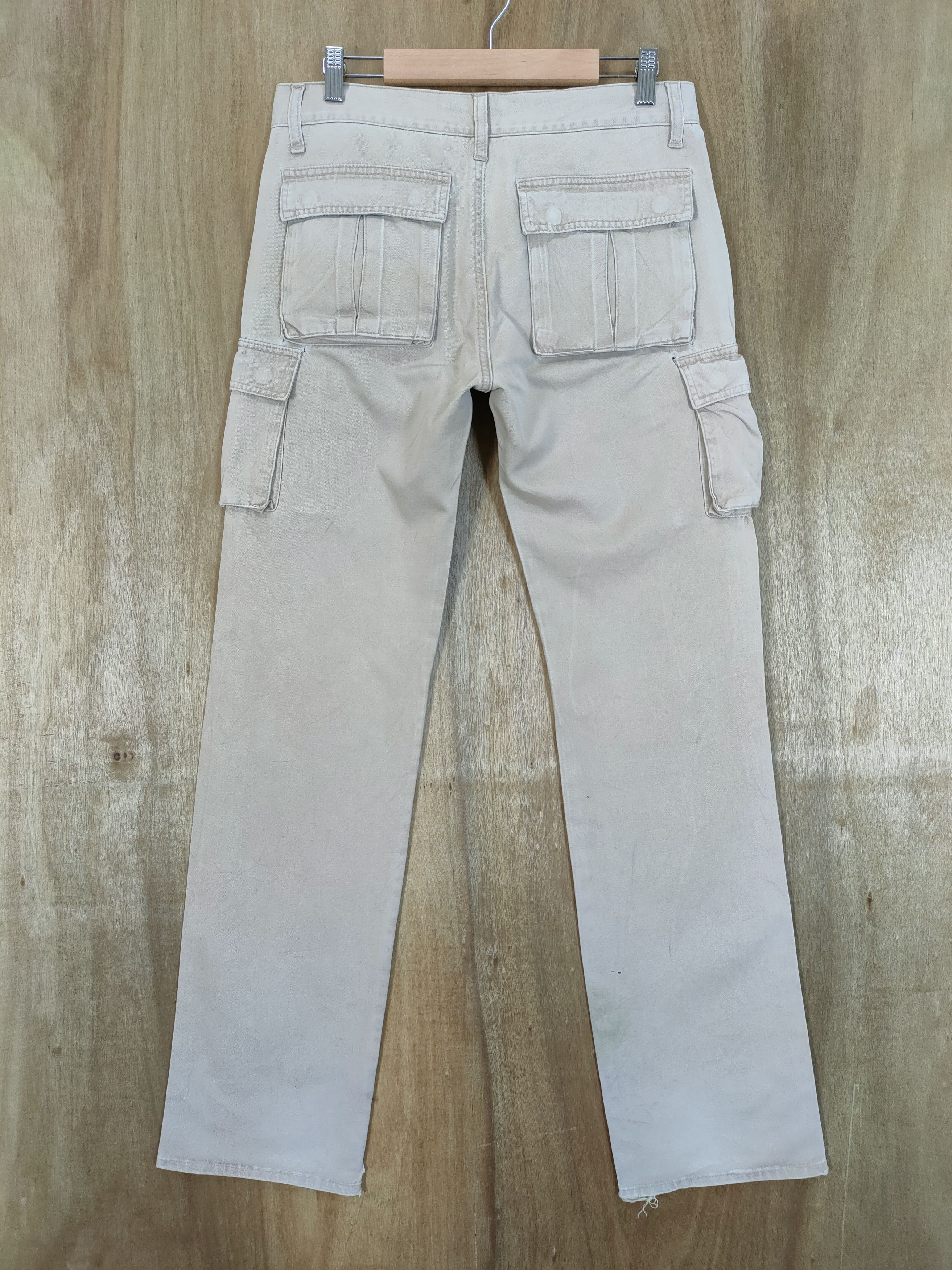Japanese Brand VINTAGE DISTRESSED KNEE FADED CARGO PANTS Size US 32 / EU 48 - 6 Thumbnail