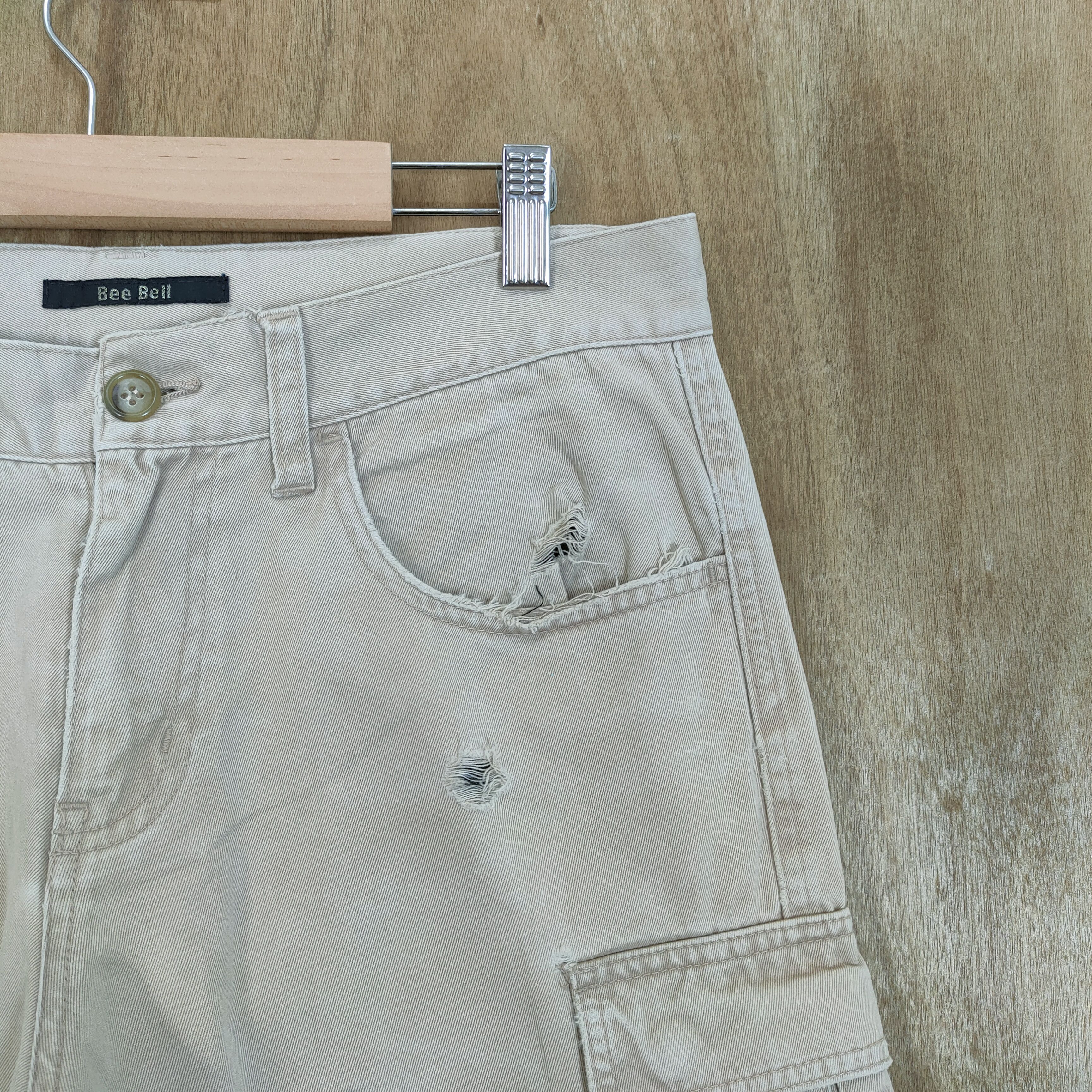 Japanese Brand VINTAGE DISTRESSED KNEE FADED CARGO PANTS Size US 32 / EU 48 - 11 Thumbnail