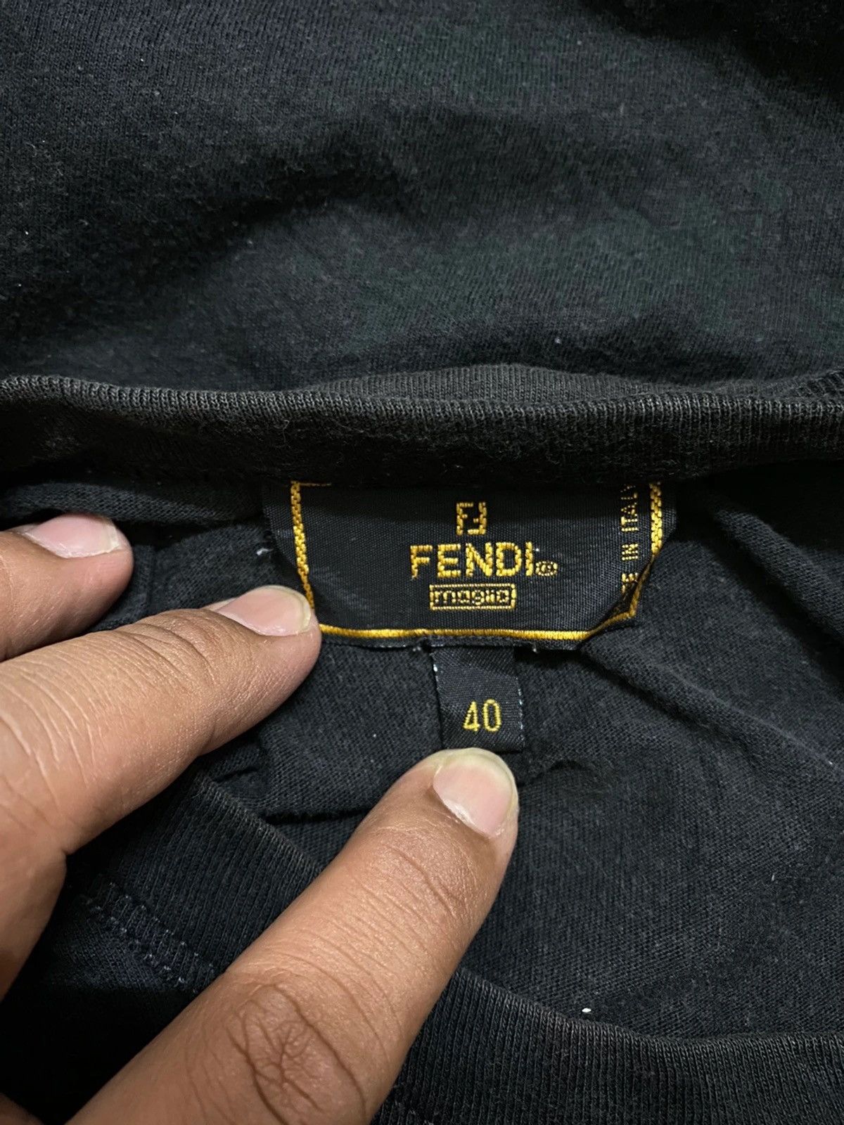 Designer × Fendi FENDI EMBROIDERY SPELL OUT SHORT SLEEVE Size S / US 4 / IT 40 - 6 Thumbnail