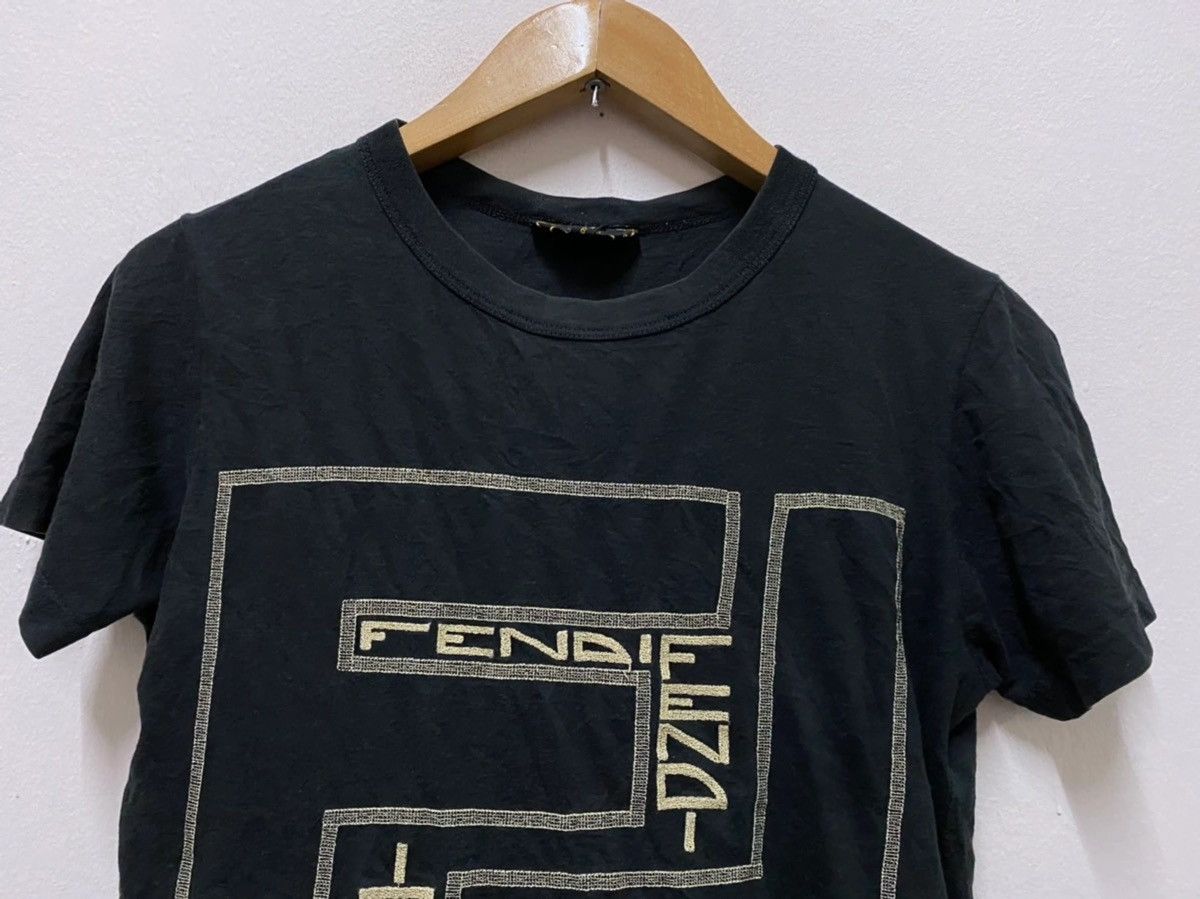 Designer × Fendi FENDI EMBROIDERY SPELL OUT SHORT SLEEVE Size S / US 4 / IT 40 - 4 Thumbnail