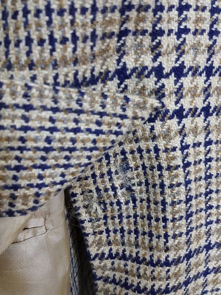 Aquascutum Made In ENGLAND Houndstooth Pure Cashmere Woven Coat Size US M / EU 48-50 / 2 - 14 Thumbnail