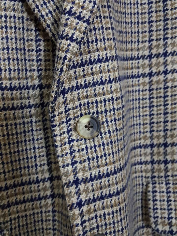 Aquascutum Made In ENGLAND Houndstooth Pure Cashmere Woven Coat Size US M / EU 48-50 / 2 - 21 Thumbnail