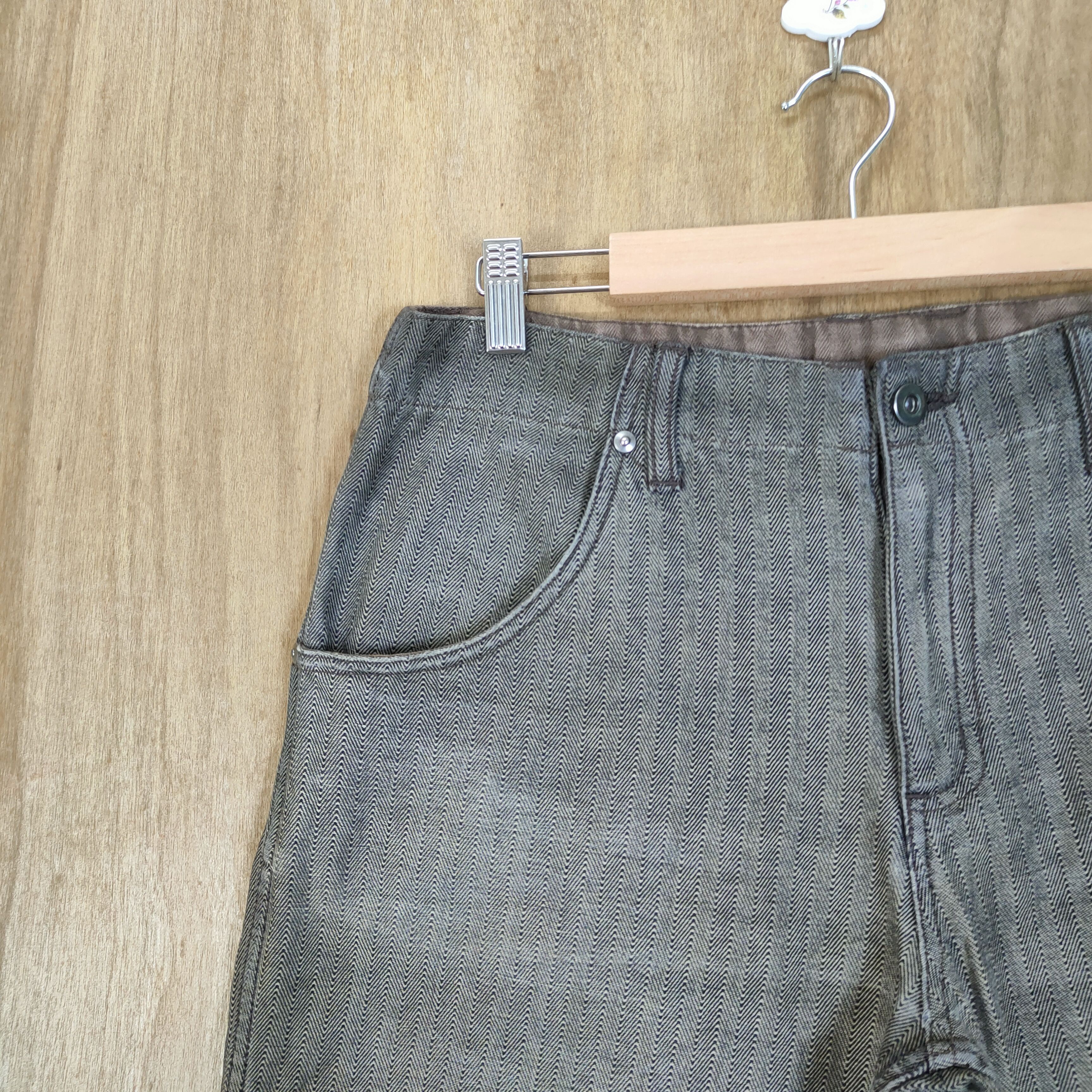 Japanese Brand VINTAGE 38923004 HICKORY STRIPED FADED PANTS Size US 32 / EU 48 - 11 Thumbnail