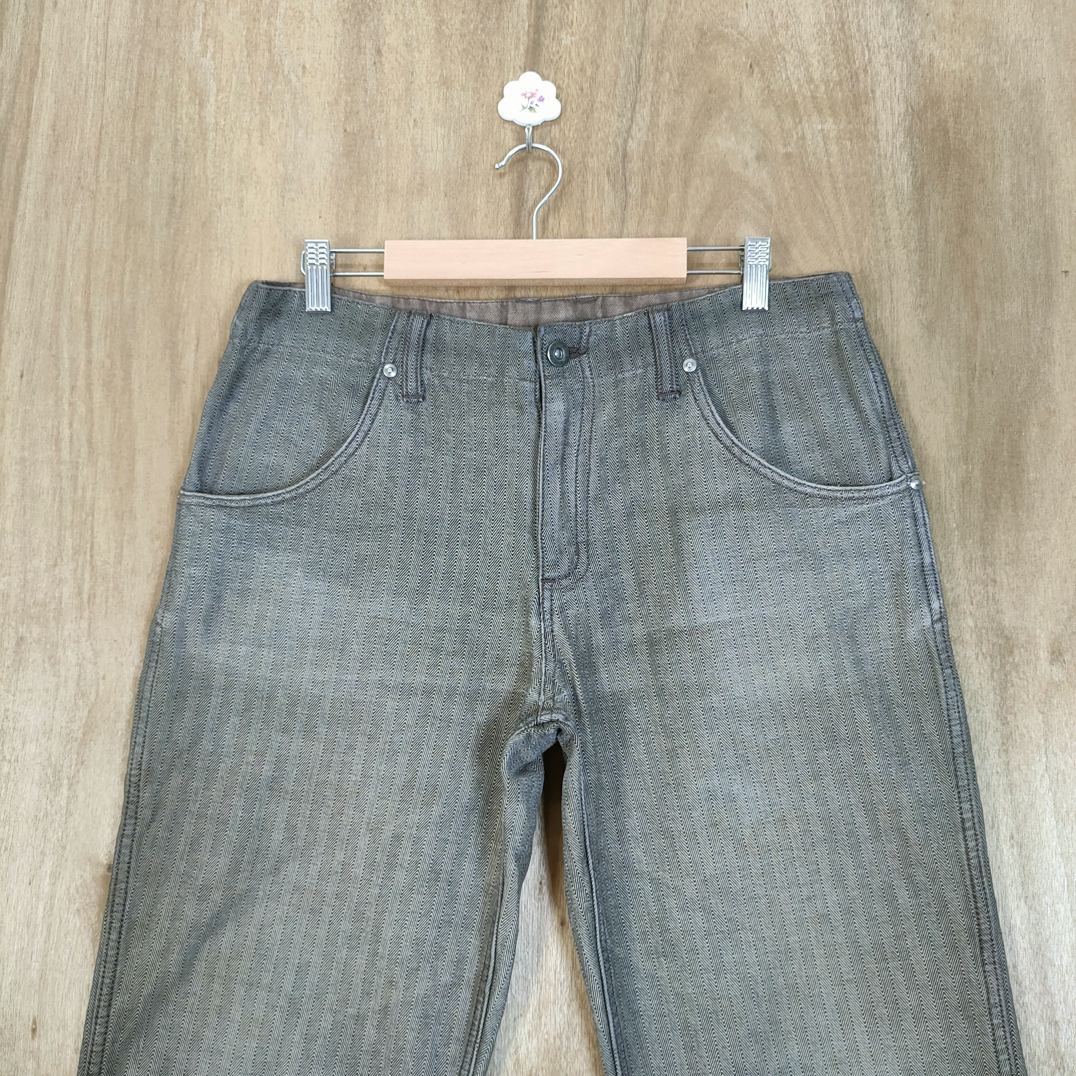 Japanese Brand VINTAGE 38923004 HICKORY STRIPED FADED PANTS Size US 32 / EU 48 - 10 Thumbnail