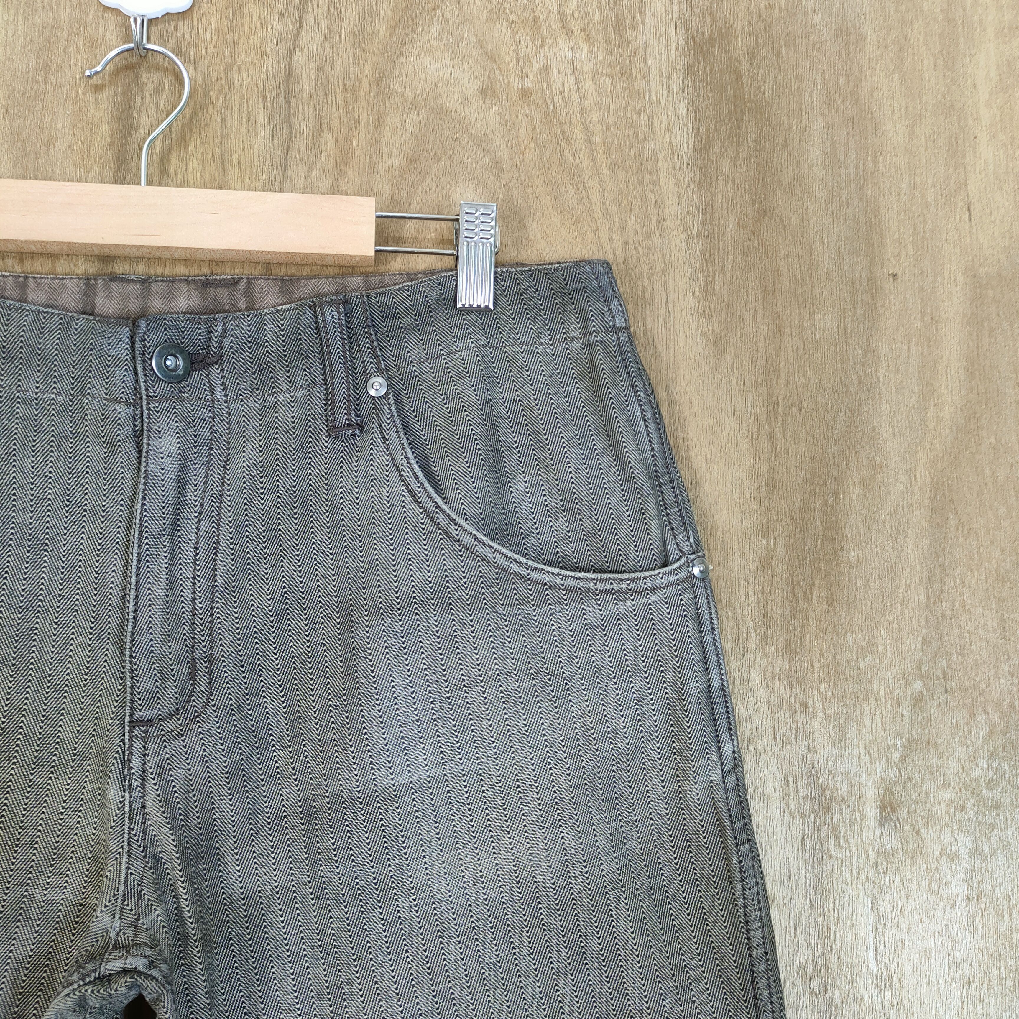 Japanese Brand VINTAGE 38923004 HICKORY STRIPED FADED PANTS Size US 32 / EU 48 - 12 Thumbnail