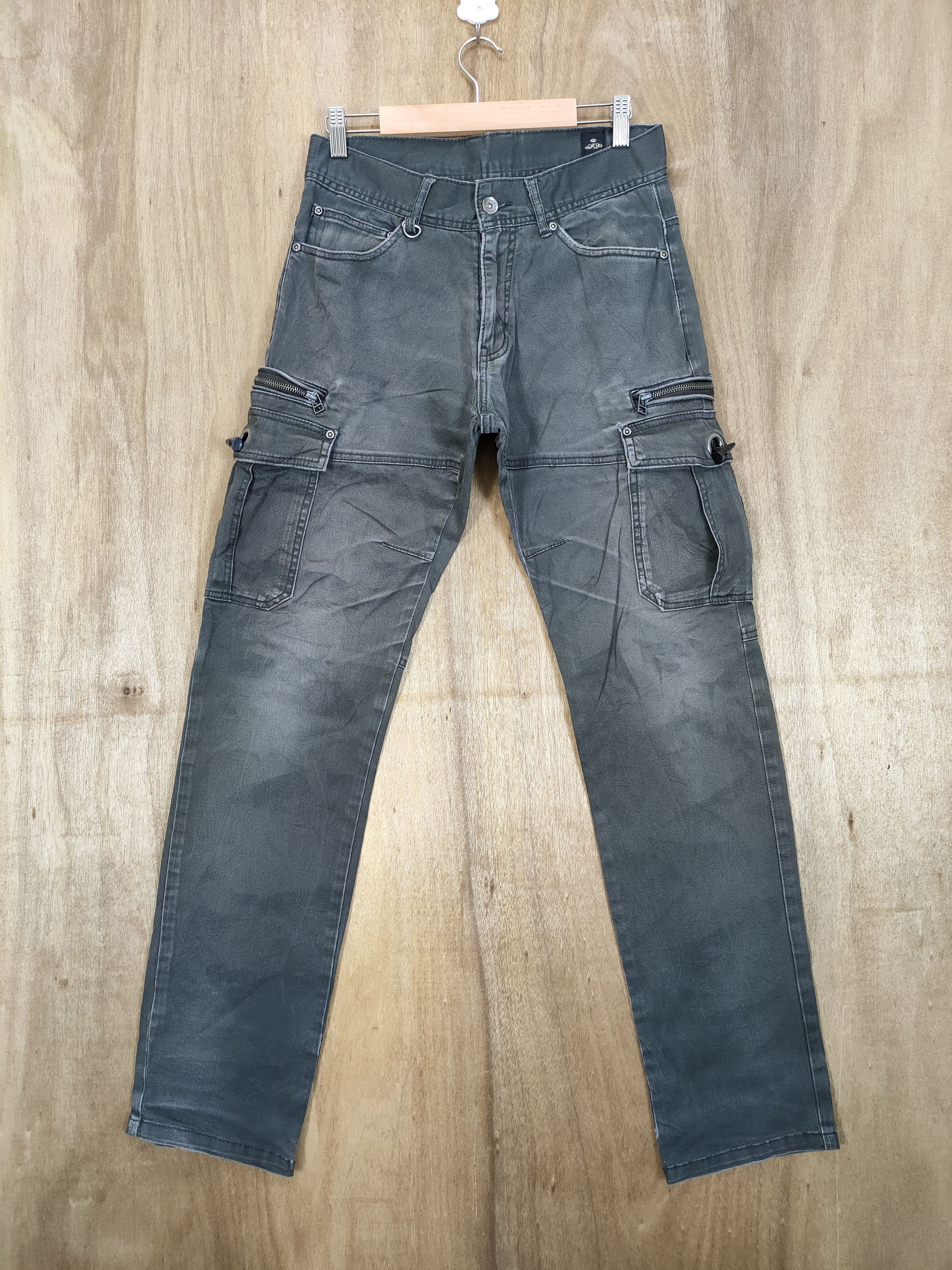 VINTAGE SEMANTIC DESIGN SUN FADED CARGO PANTS