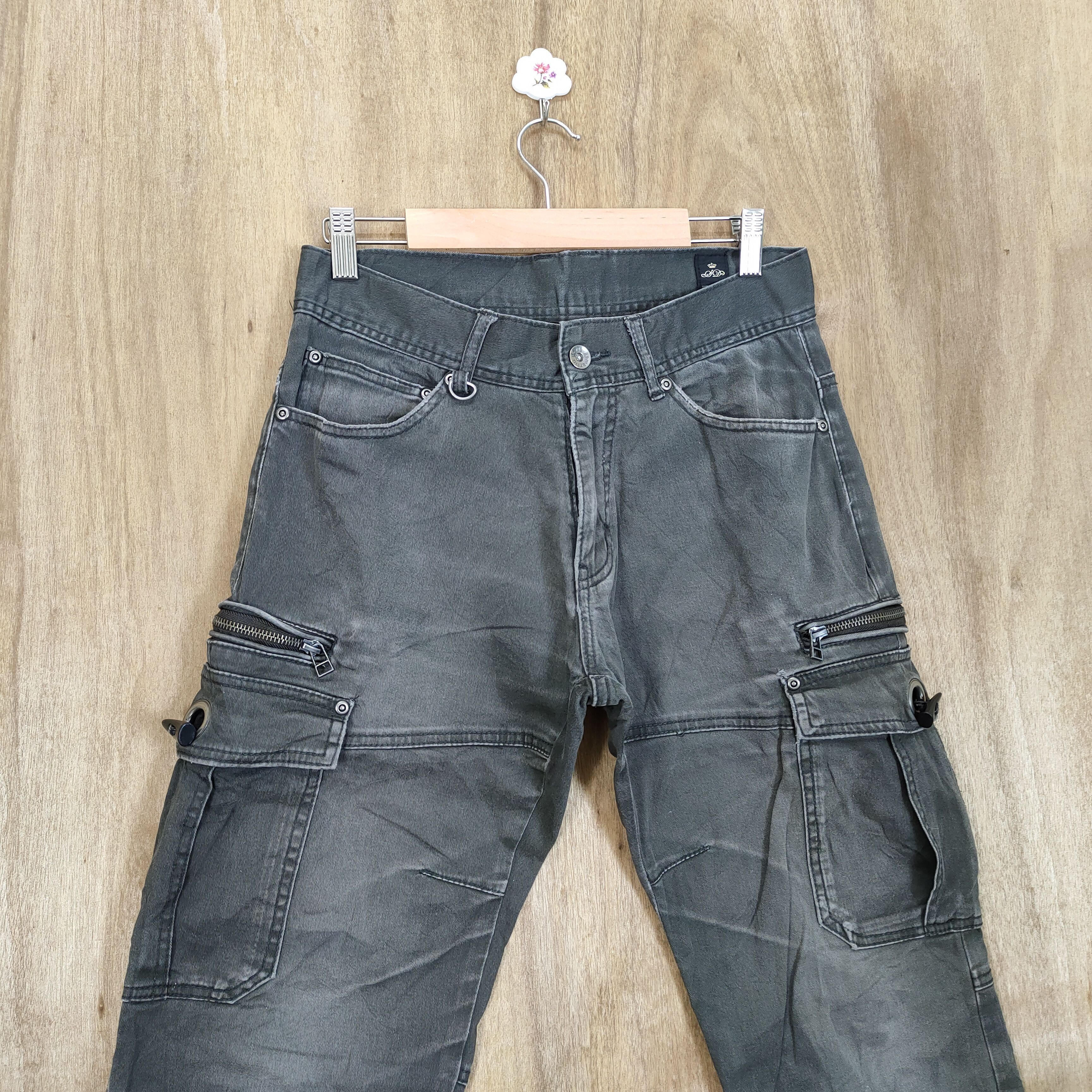 Japanese Brand VINTAGE SEMANTIC DESIGN SUN FADED CARGO PANTS Size US 30 / EU 46 - 2 Thumbnail