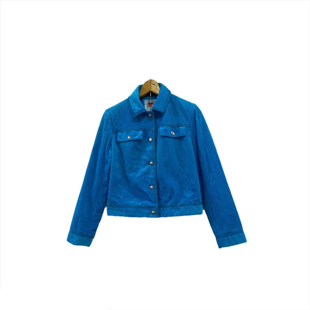 Courreges × Japanese Brand COURREGES HOMME CORDUROY BUTTON JACKET Size S / US 4 / IT 40 - 2 Thumbnail