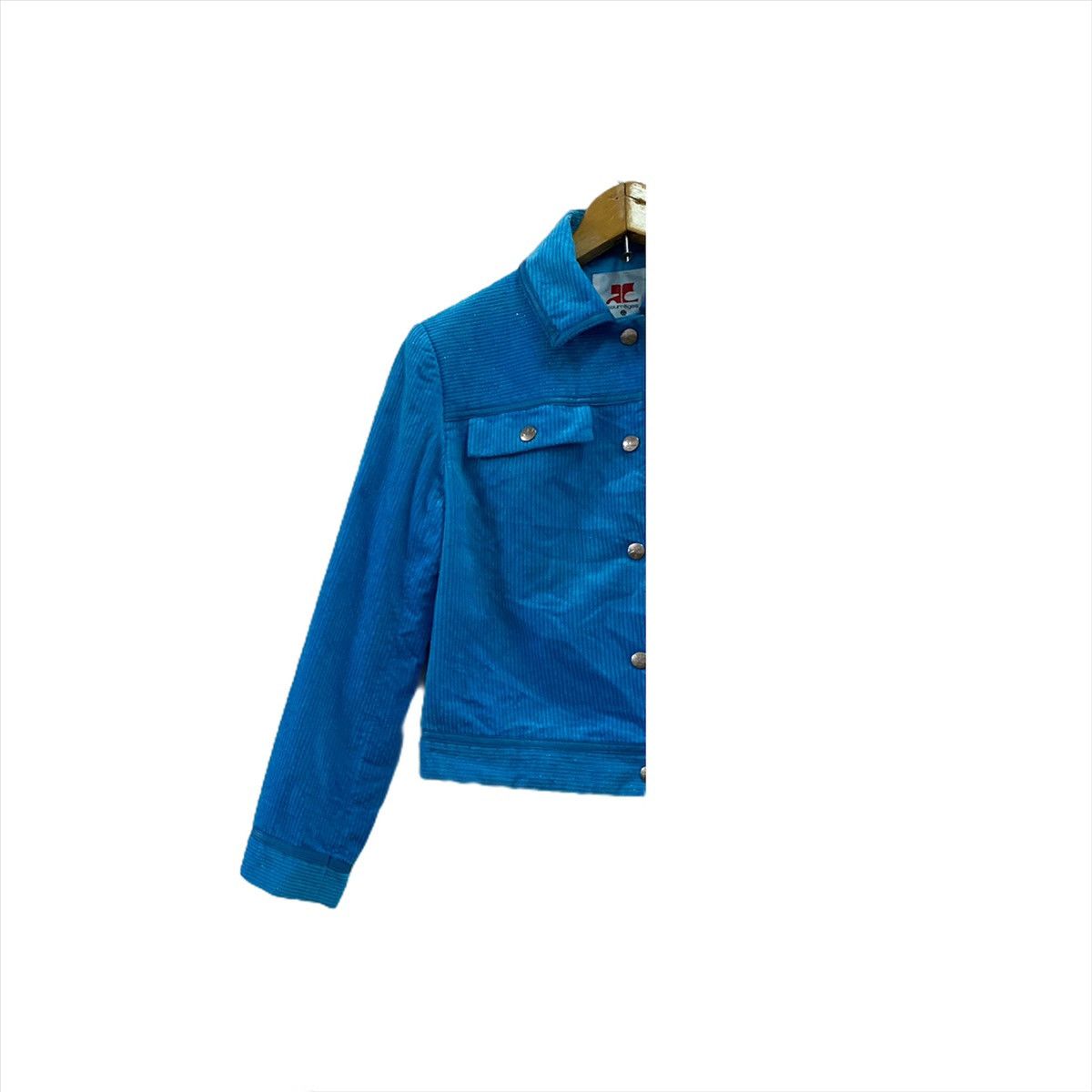 Courreges × Japanese Brand COURREGES HOMME CORDUROY BUTTON JACKET Size S / US 4 / IT 40 - 4 Thumbnail