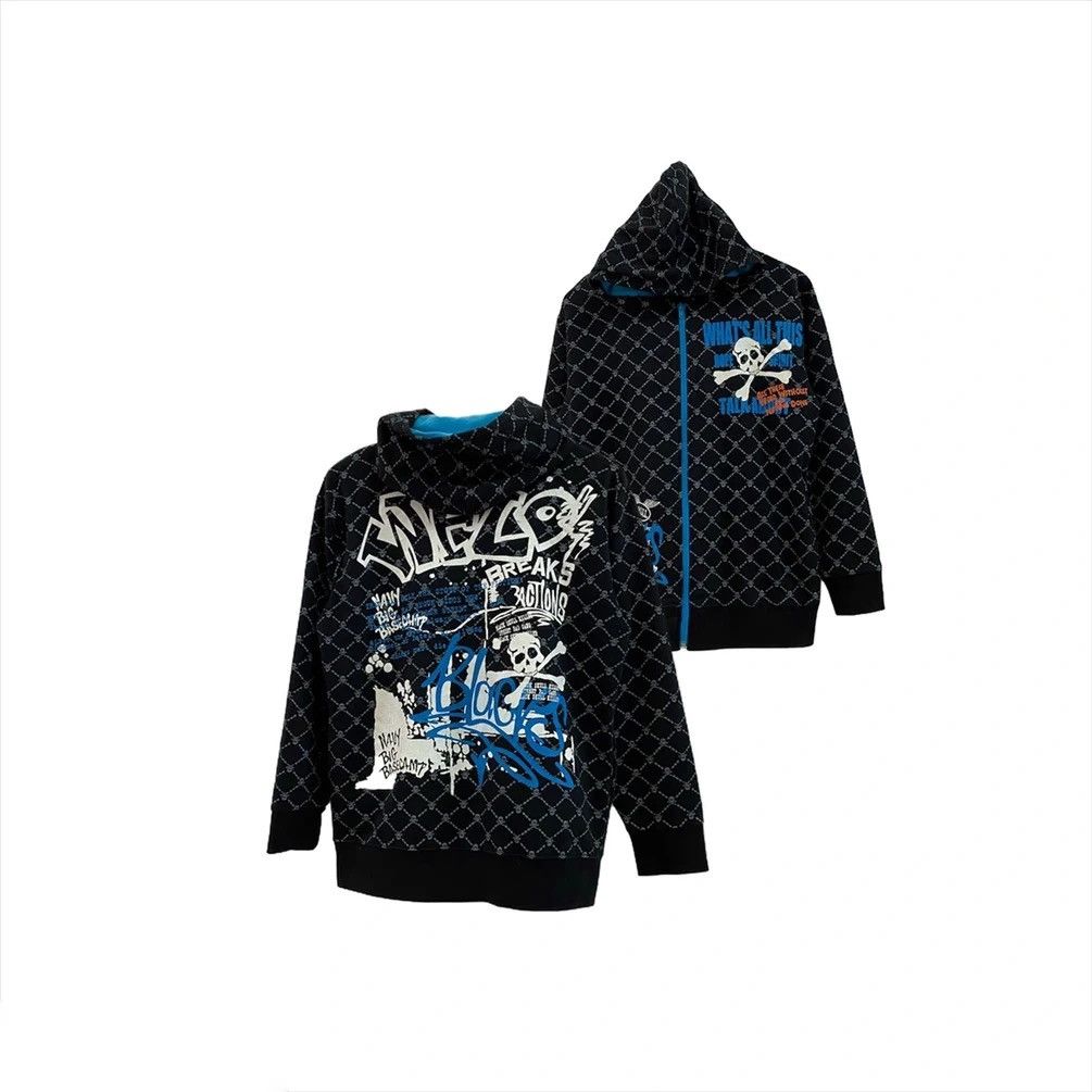 Japanese Brand × Seditionaries ALL OVER PRINTED CROSS BONE SKULL HOODIE SWEATSHIRT Size US S / EU 44-46 / 1 - 1 Thumbnail