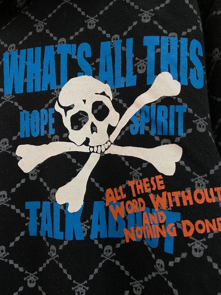 Japanese Brand × Seditionaries ALL OVER PRINTED CROSS BONE SKULL HOODIE SWEATSHIRT Size US S / EU 44-46 / 1 - 6 Thumbnail