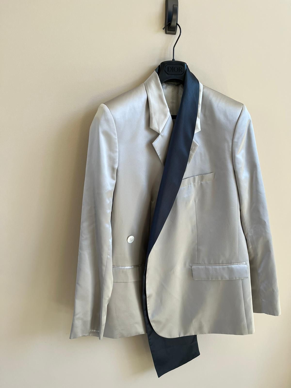 Dior Scarf Attache Blazer in Ivory Size US M / EU 48-50 / 2 - 12 Thumbnail
