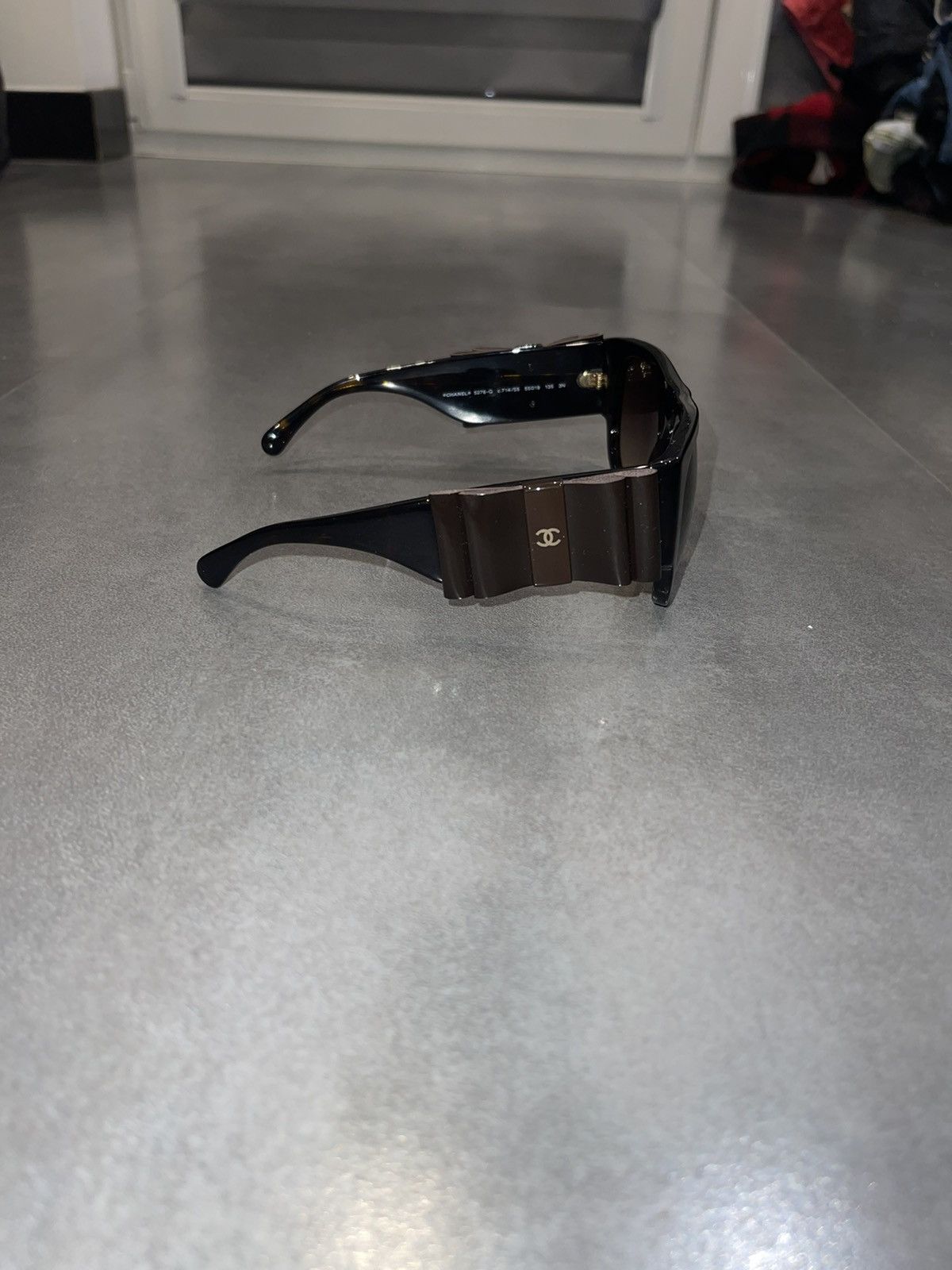 Chanel Chanel 5276-Q C.714/S5 Black Tiger Sunglasses Size ONE SIZE - 7 Thumbnail