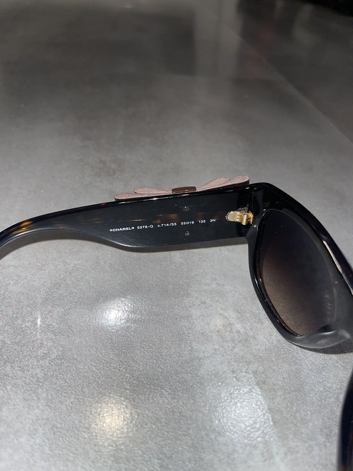 Chanel Chanel 5276-Q C.714/S5 Black Tiger Sunglasses Size ONE SIZE - 13 Thumbnail