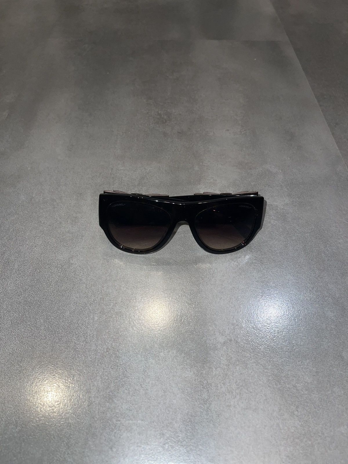 Chanel Chanel 5276-Q C.714/S5 Black Tiger Sunglasses Size ONE SIZE - 4 Thumbnail