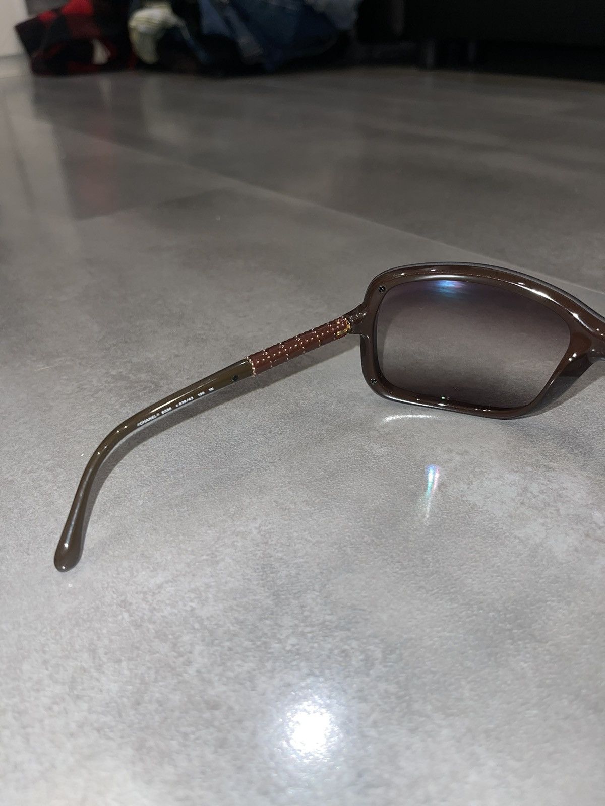 Chanel Chanel 6036 C.638/43 Brown Shield Sunglasses Size ONE SIZE - 12 Thumbnail