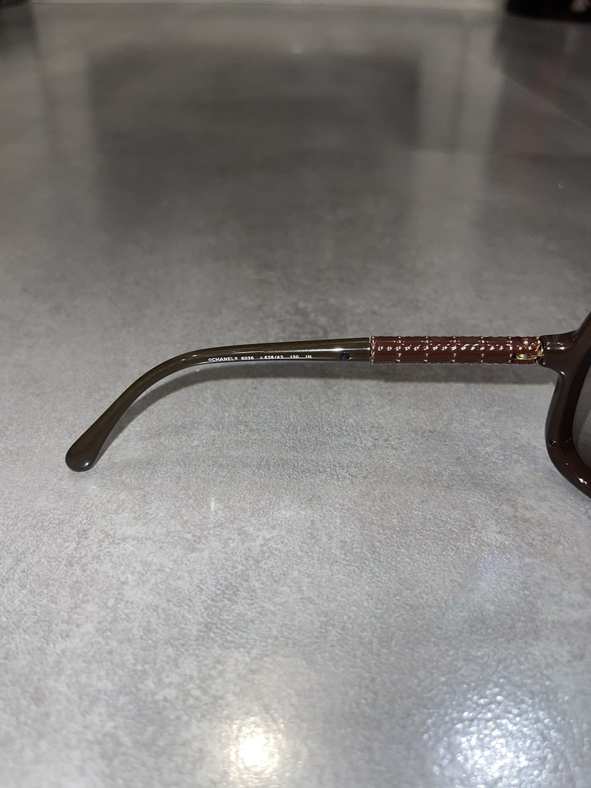 Chanel Chanel 6036 C.638/43 Brown Shield Sunglasses Size ONE SIZE - 13 Thumbnail