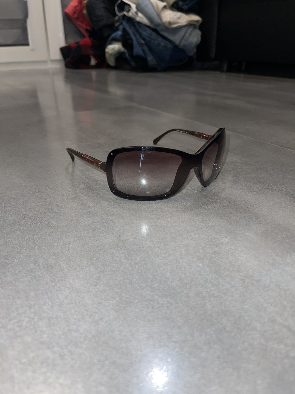 Chanel Chanel 6036 C.638/43 Brown Shield Sunglasses Size ONE SIZE - 3 Thumbnail