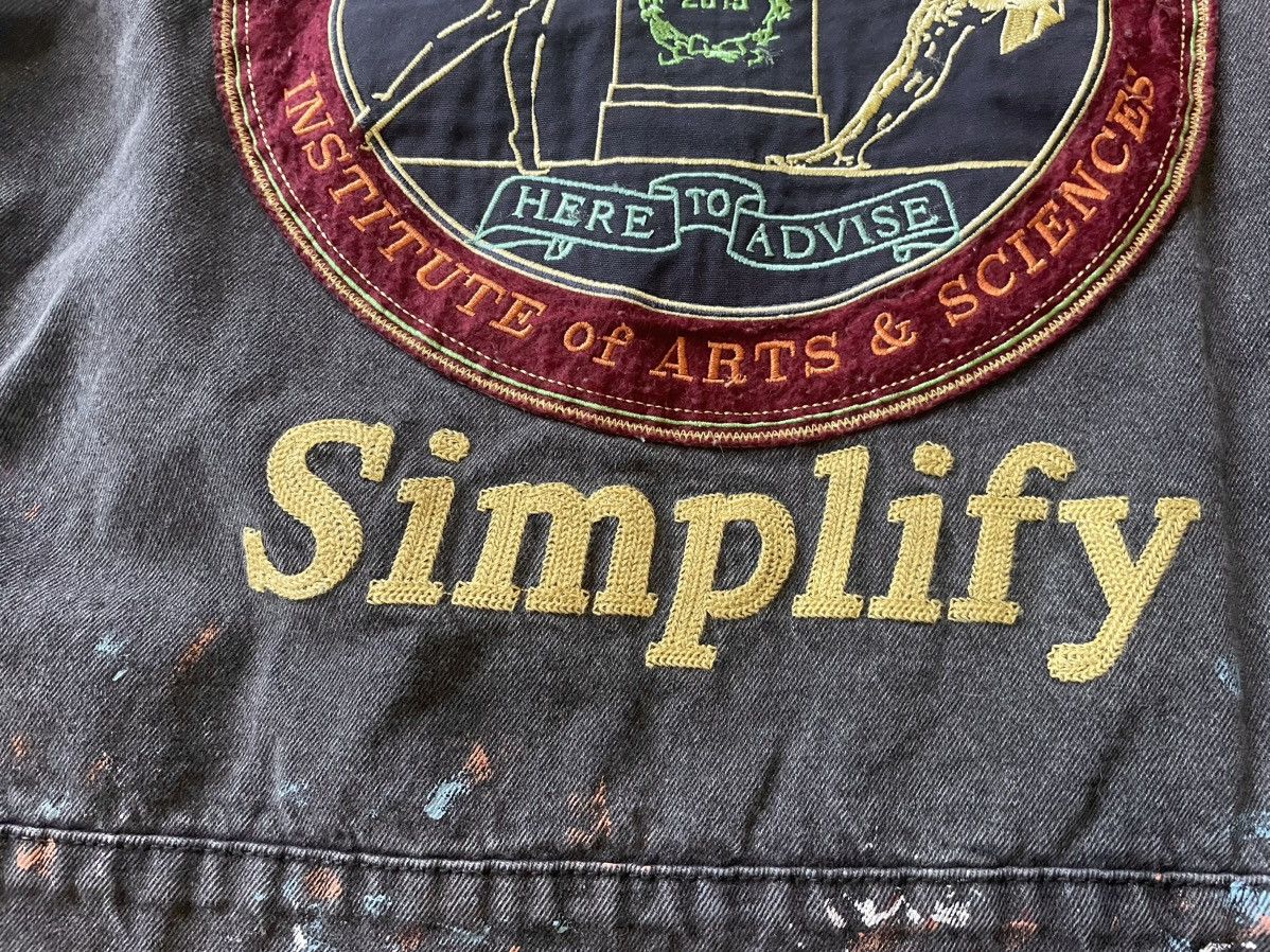Advisory Board Crystals × Guess ABC Painted Black Denim Jacket ABCd. Artist Recluse Jean Size US M / EU 48-50 / 2 - 23 Thumbnail