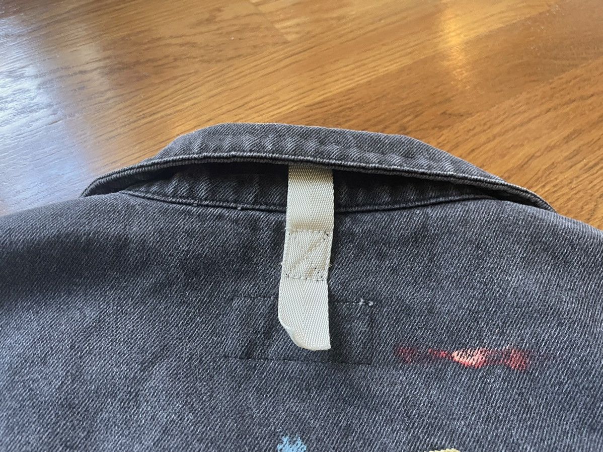 Advisory Board Crystals × Guess ABC Painted Black Denim Jacket ABCd. Artist Recluse Jean Size US M / EU 48-50 / 2 - 18 Thumbnail
