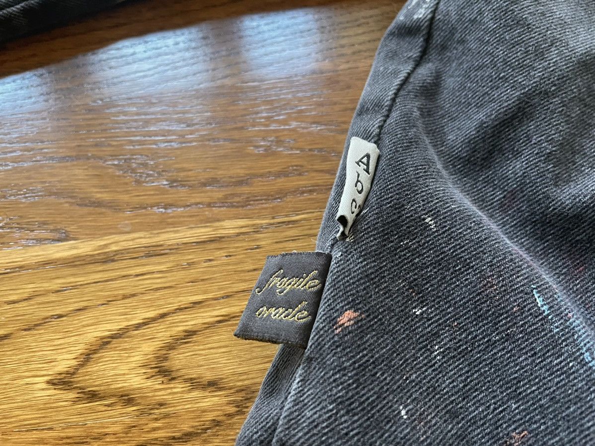 Advisory Board Crystals × Guess ABC Painted Black Denim Jacket ABCd. Artist Recluse Jean Size US M / EU 48-50 / 2 - 20 Thumbnail