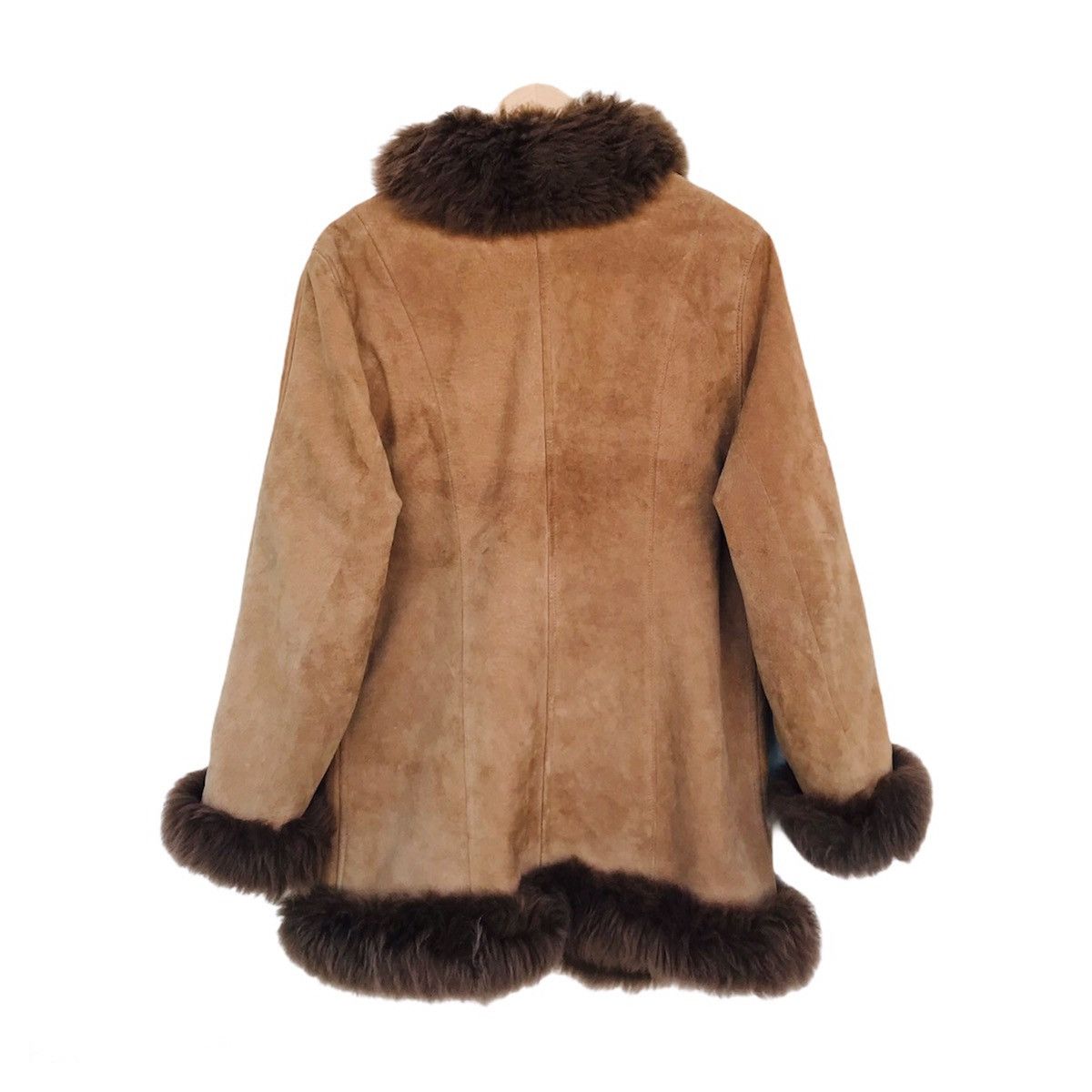 Japanese Brand Mia Carma Nichiwa suede leather long jacket sherpa lining Size M / US 6-8 / IT 42-44 - 2 Thumbnail