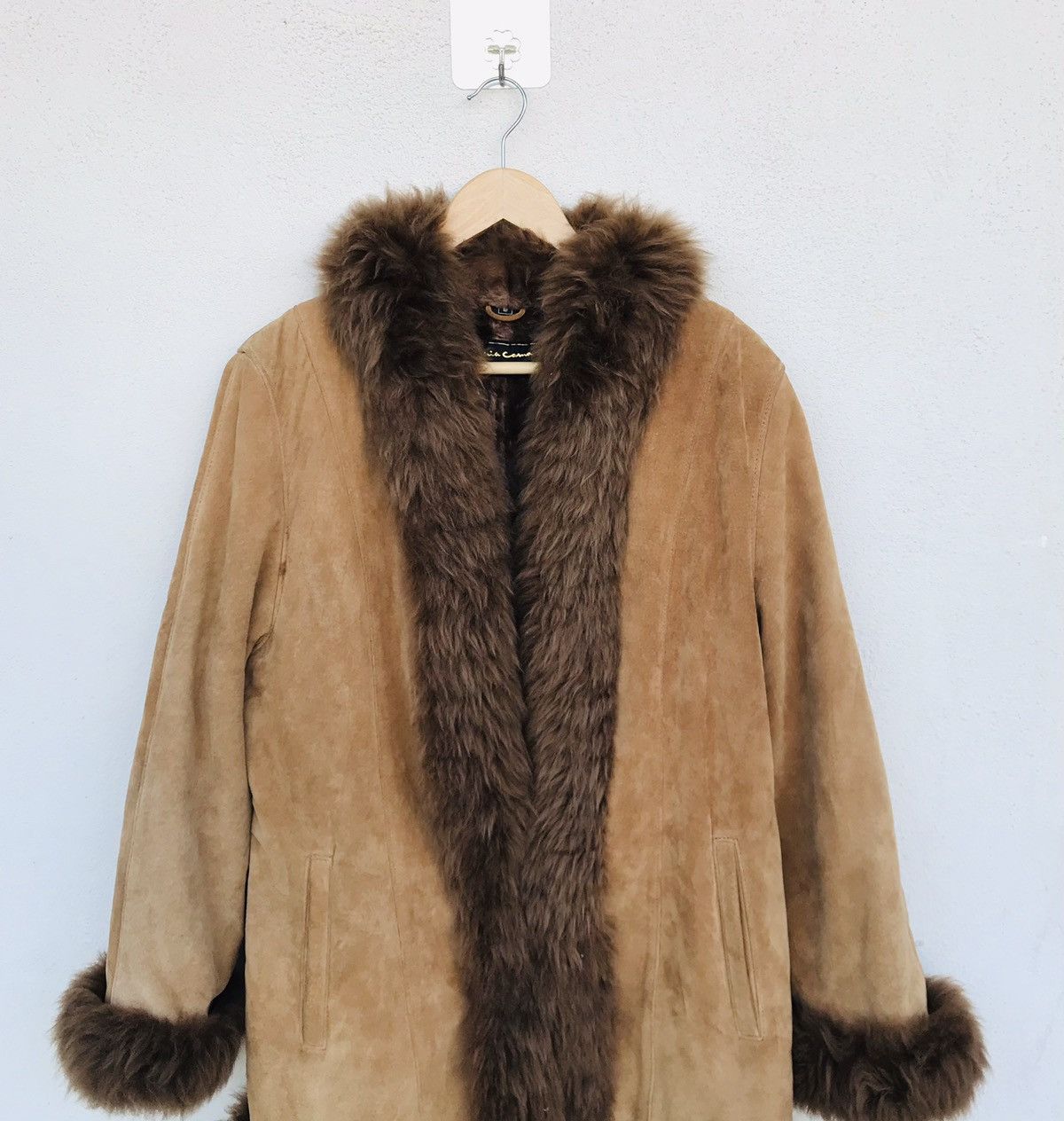 Japanese Brand Mia Carma Nichiwa suede leather long jacket sherpa lining Size M / US 6-8 / IT 42-44 - 4 Thumbnail