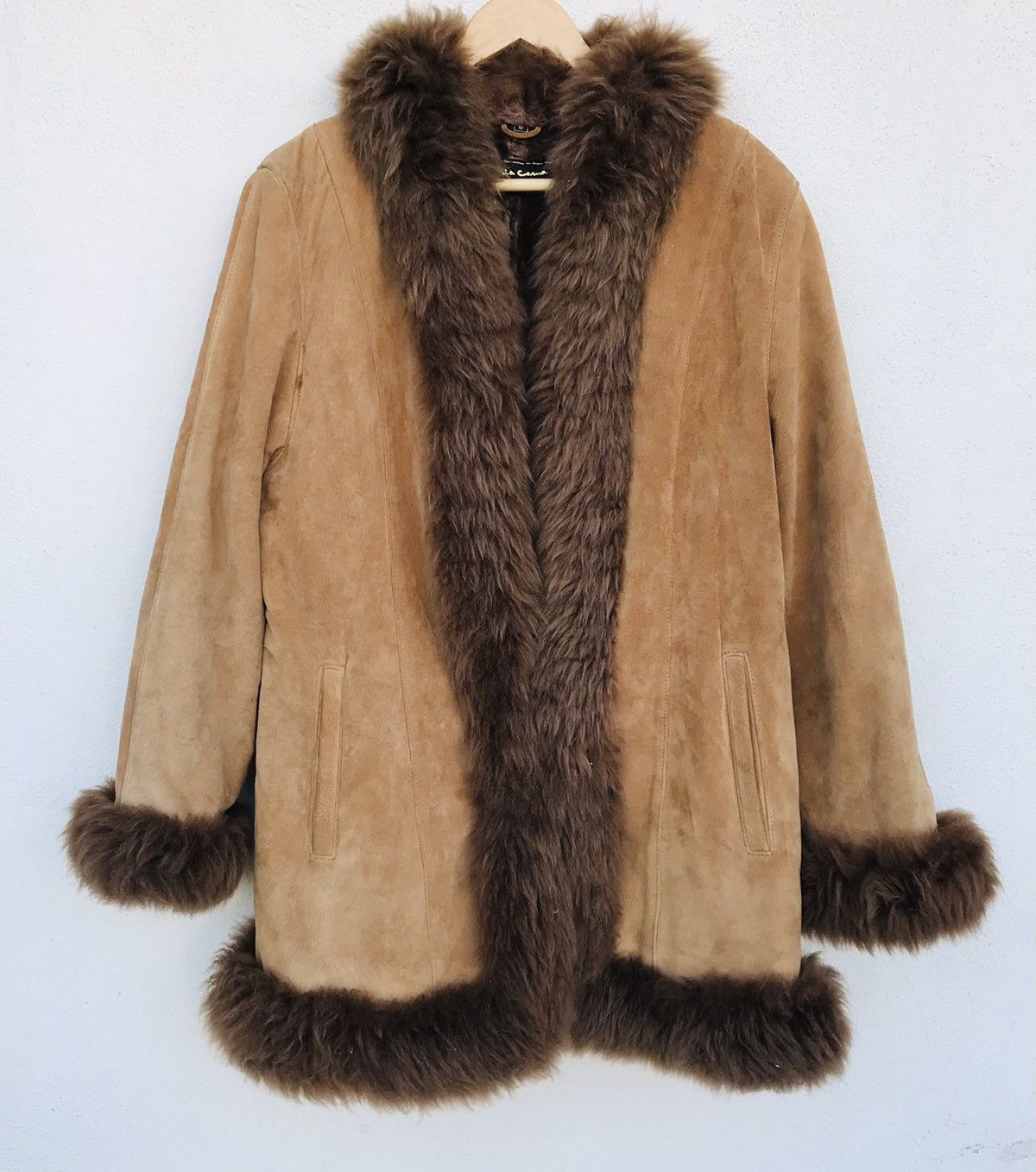 Japanese Brand Mia Carma Nichiwa suede leather long jacket sherpa lining Size M / US 6-8 / IT 42-44 - 3 Thumbnail