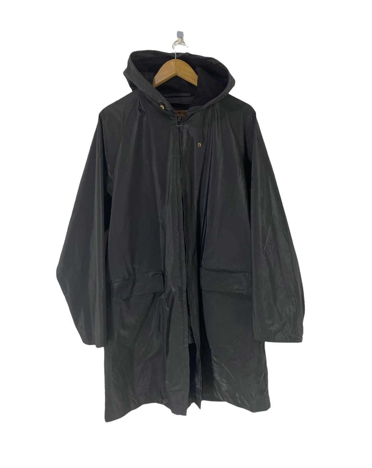 image of C P Company x Left Hand By Massimo Osti Themojoint Parka Jacket Shining in Black, Men's (Size Small