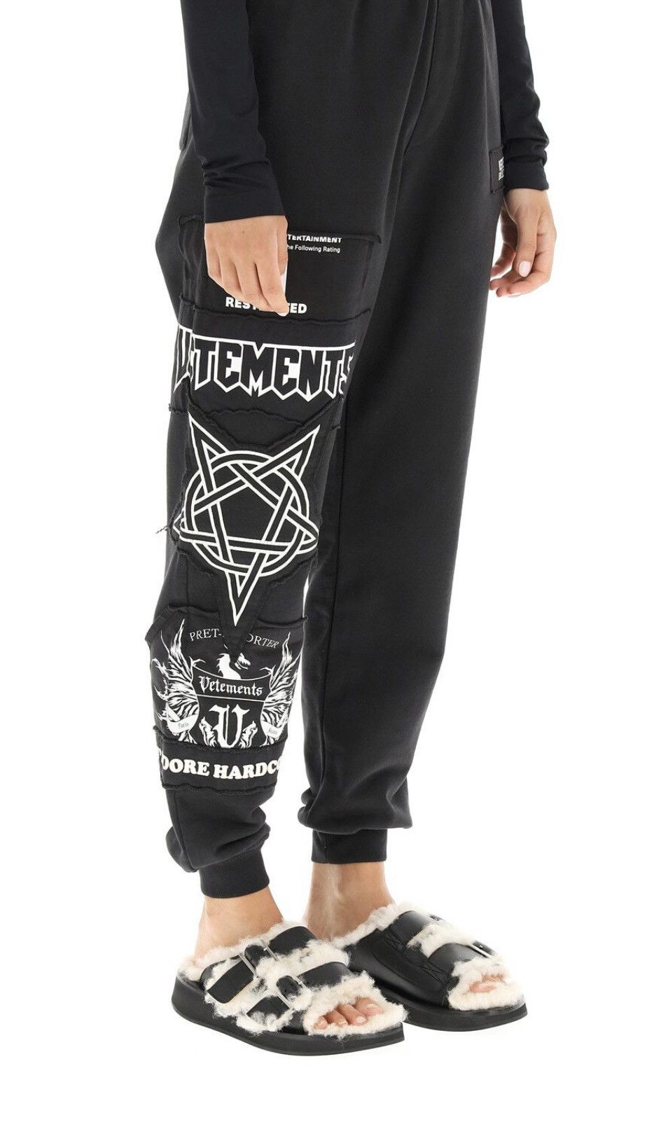 Vetements Vetements Hardcore Logo Sweatpants Size US 30 / EU 46 - 4 Thumbnail