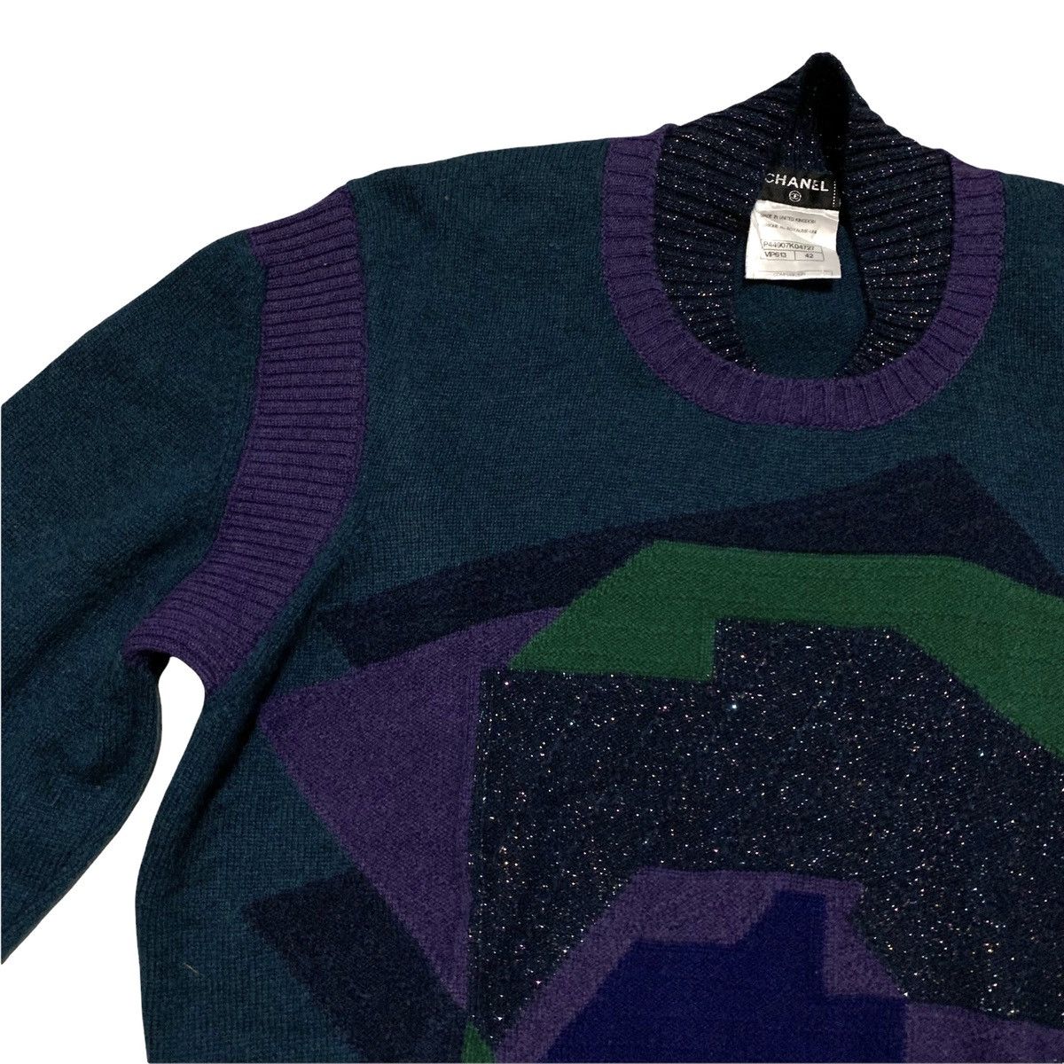 Chanel Chanel multicolor lurex knit sweater Size M / US 6-8 / IT 42-44 - 4 Thumbnail