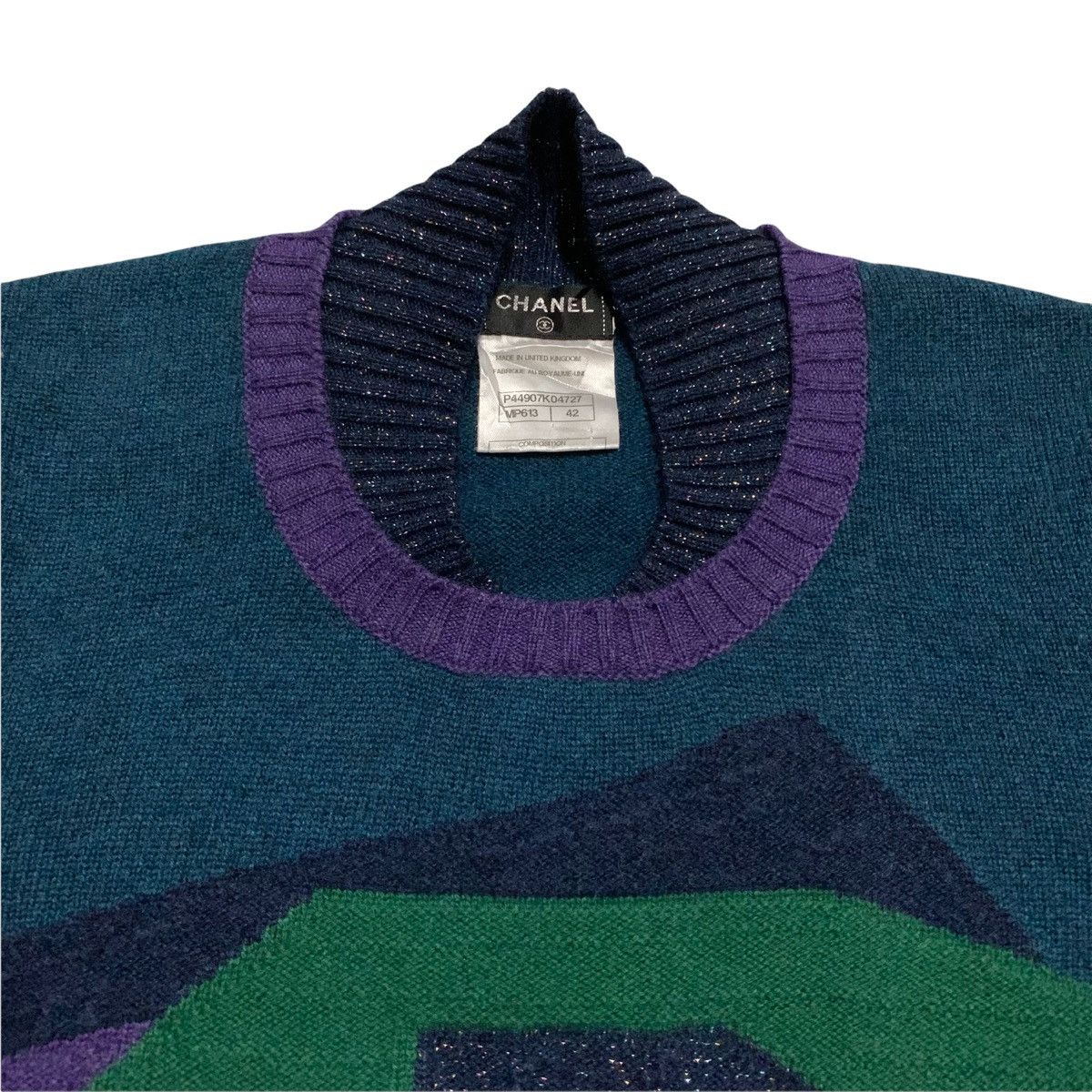 Chanel Chanel multicolor lurex knit sweater Size M / US 6-8 / IT 42-44 - 3 Thumbnail