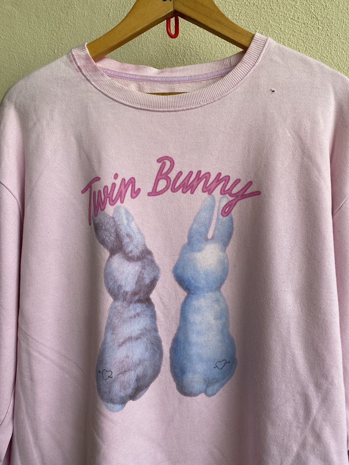 Japanese Brand Candy Stripper Twin Banny sweater Size US M / EU 48-50 / 2 - 2 Thumbnail