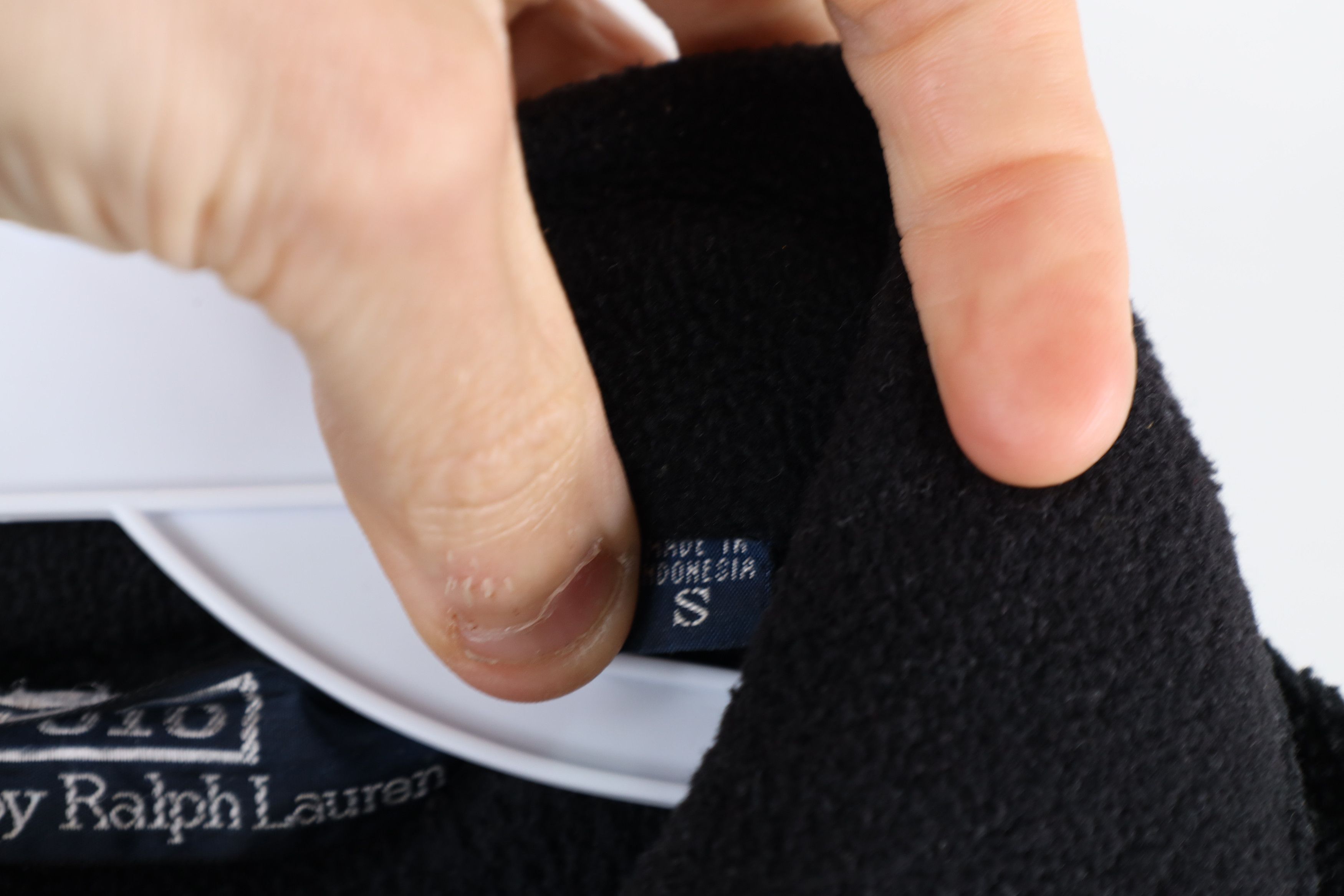 Ralph Lauren × Vintage Vintage 90s Ralph Lauren Fleece Full Zip Bomber Jacket Black Size US S / EU 44-46 / 1 - 7 Thumbnail