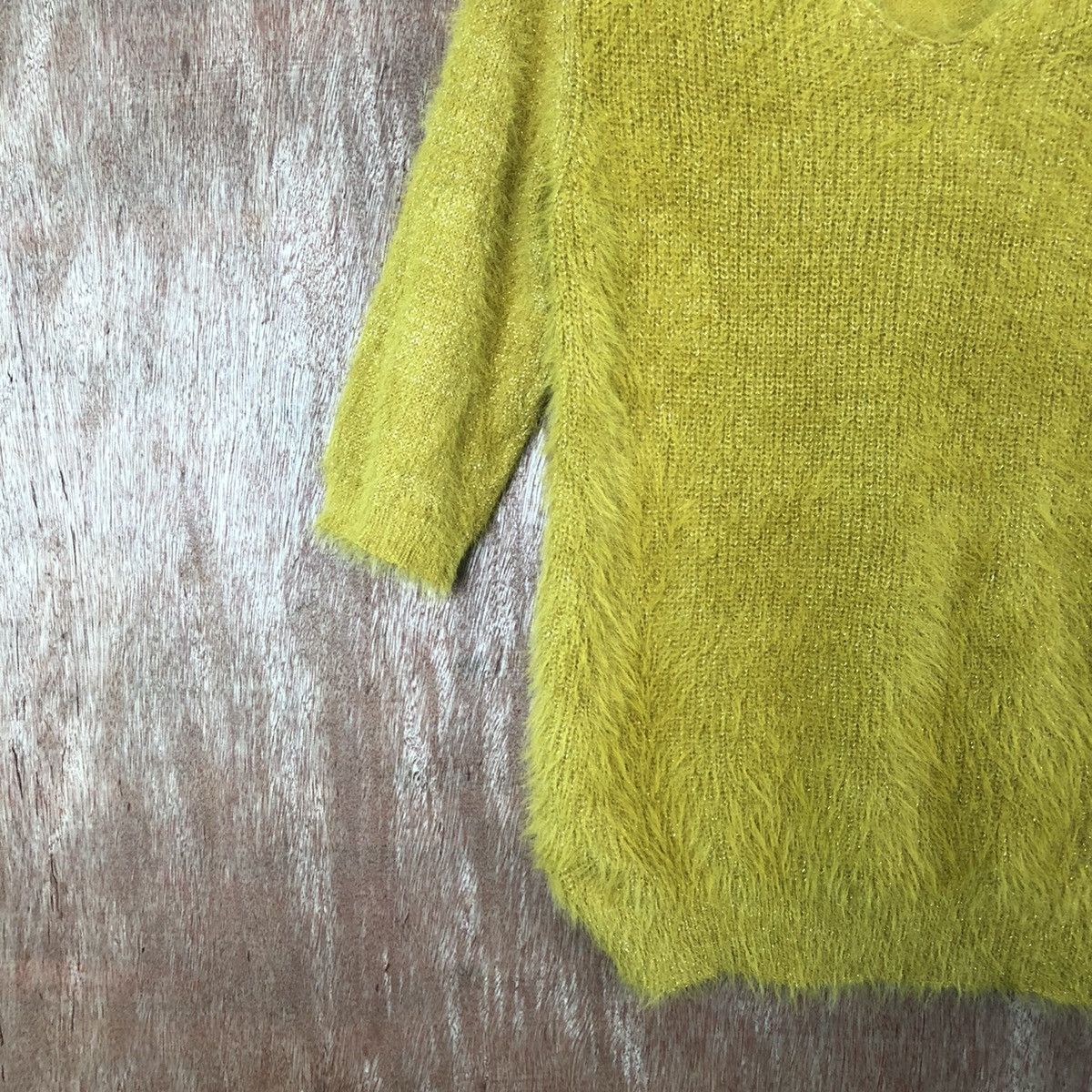 Homespun Knitwear × Japanese Brand HK Works London Shag Shaggy Fur Mohair Knitwear #6599 Size M / US 6-8 / IT 42-44 - 4 Thumbnail