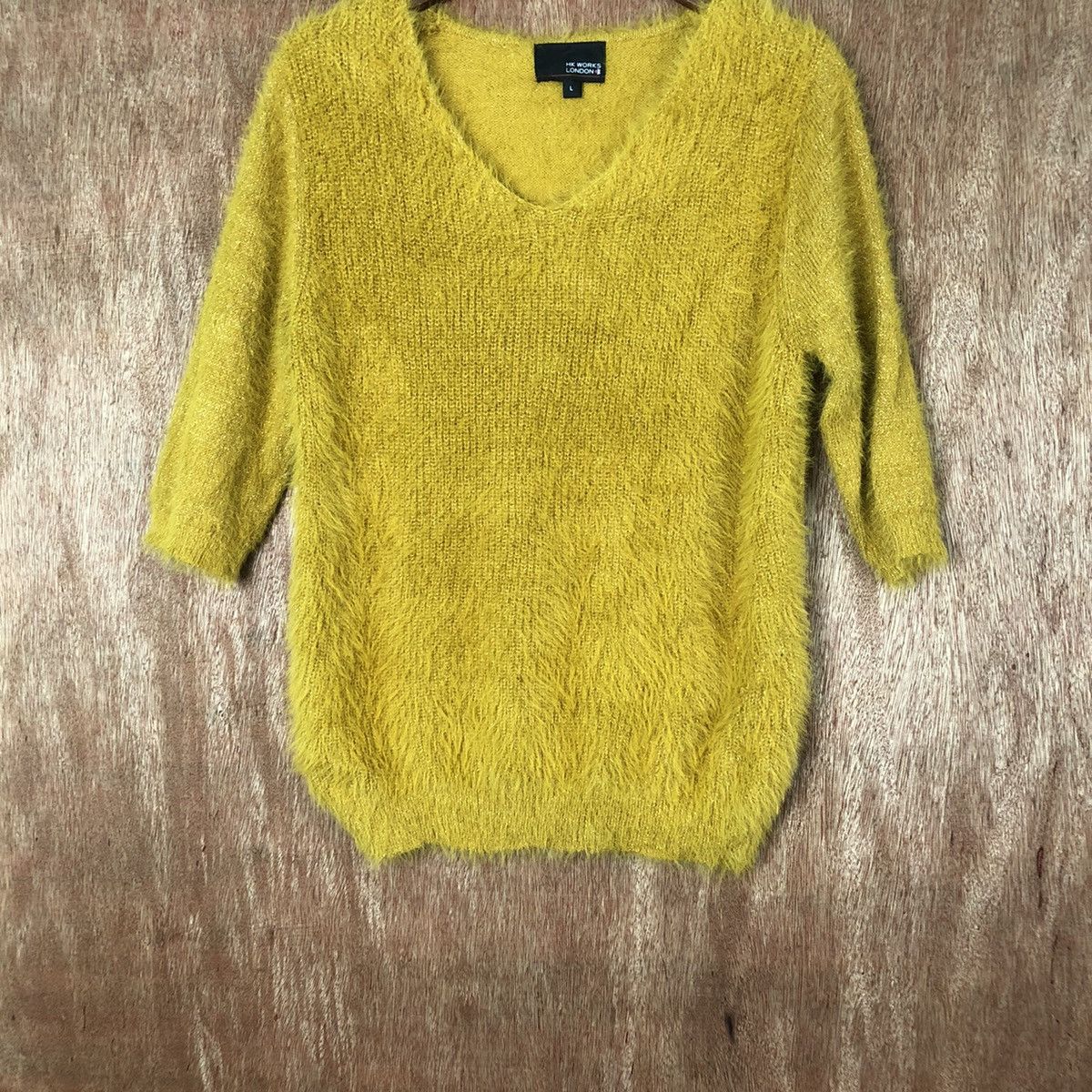 Homespun Knitwear × Japanese Brand HK Works London Shag Shaggy Fur Mohair Knitwear #6599 Size M / US 6-8 / IT 42-44 - 3 Thumbnail