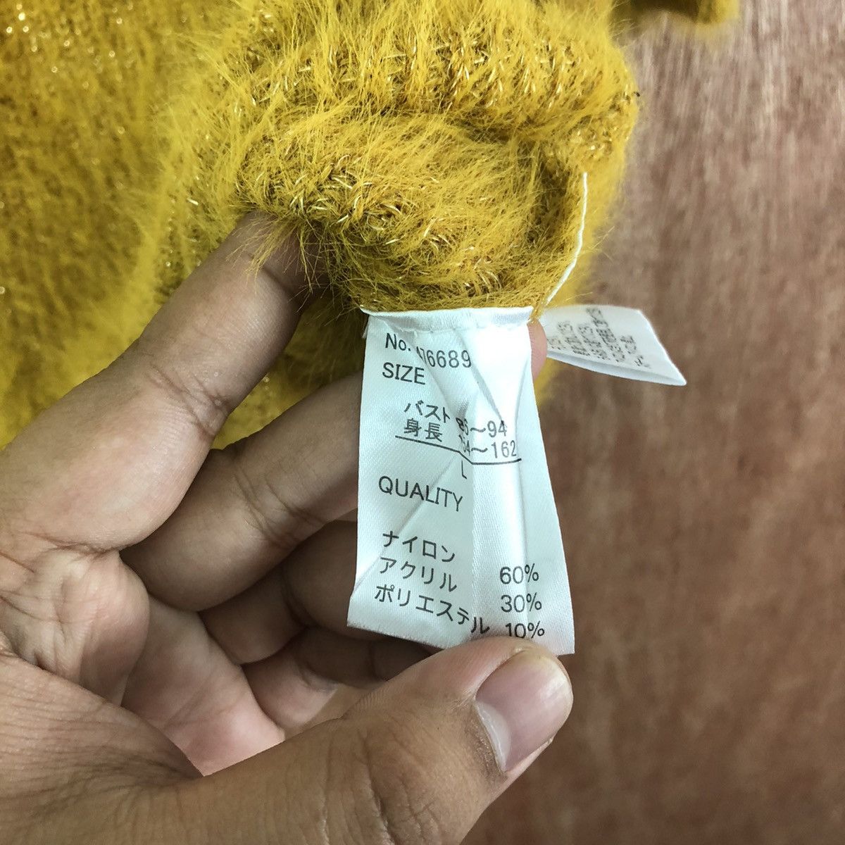 Homespun Knitwear × Japanese Brand HK Works London Shag Shaggy Fur Mohair Knitwear #6599 Size M / US 6-8 / IT 42-44 - 8 Thumbnail