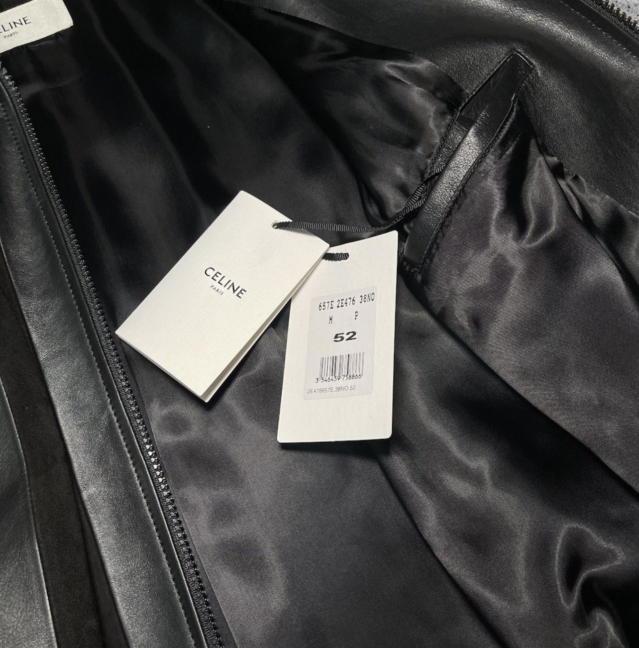 Celine × Hedi Slimane CELINE BY HEDI SLIMANE “SS20 ‘RAYURES’ LEATHER BLOUSON” Size US L / EU 52-54 / 3 - 5 Thumbnail