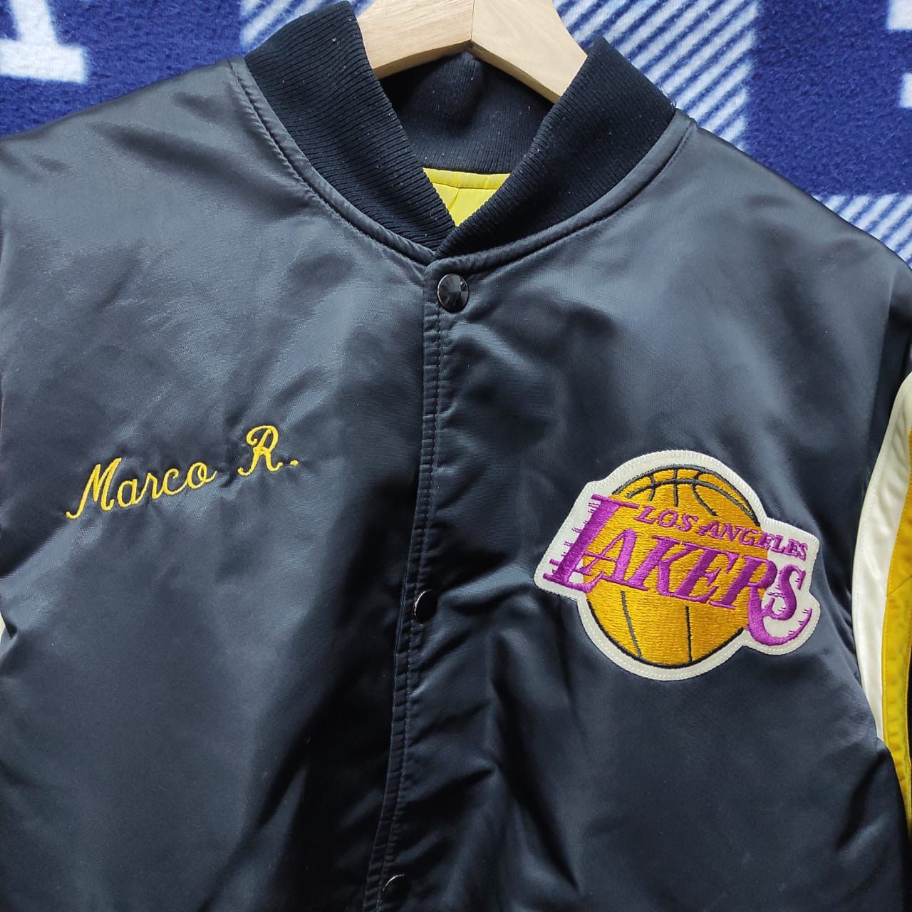 NBA Rare 80’s Lakers Starter Nylon Jacket Size US L / EU 52-54 / 3 - 2 Thumbnail