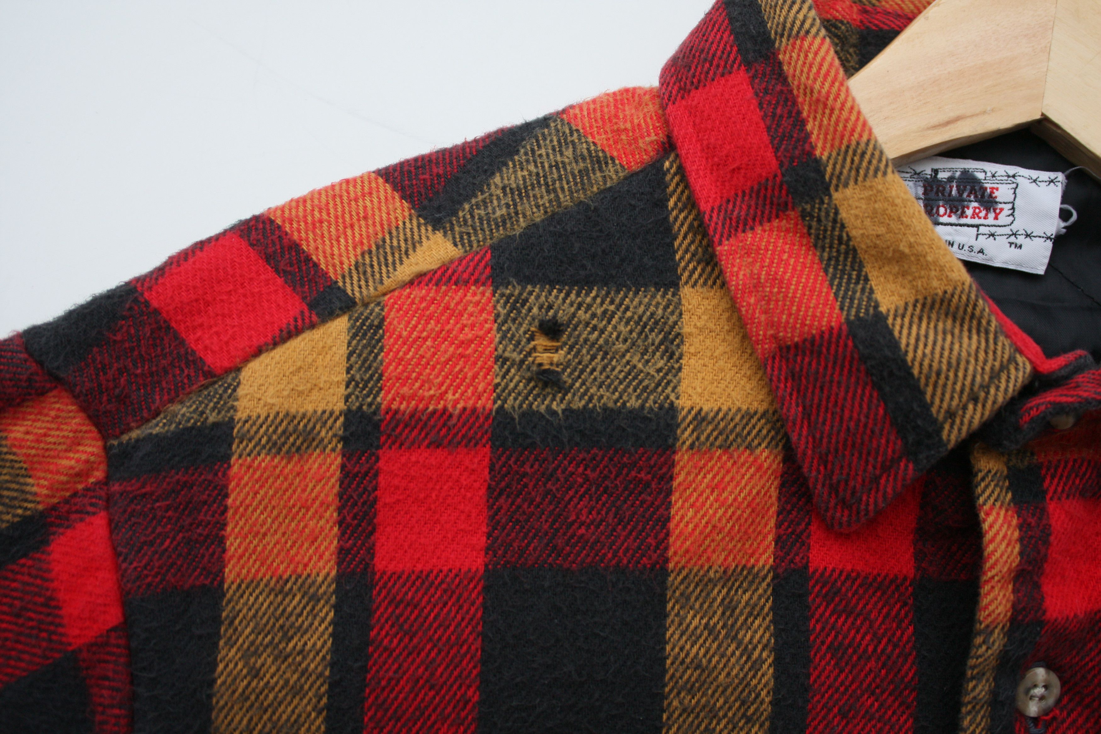 Vintage Private Property Checkered Over Shirt Size US L / EU 52-54 / 3 - 5 Thumbnail