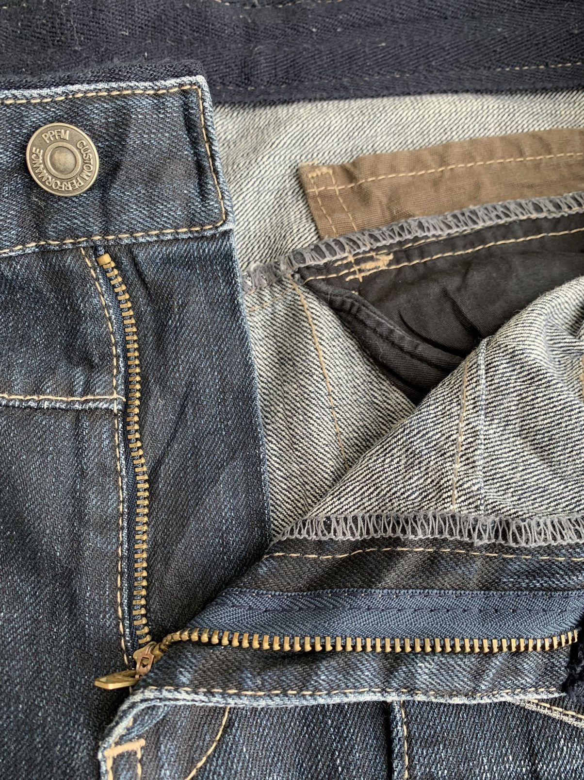 Japanese Brand Japanese Brand PPFM Multiple Zipper Tactical Denim Jeans Size US 34 / EU 50 - 10 Thumbnail