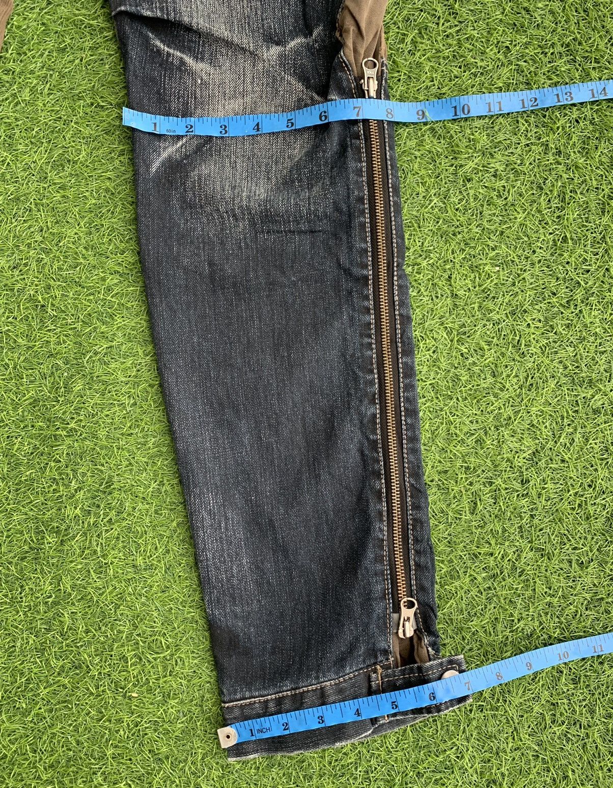 Japanese Brand Japanese Brand PPFM Multiple Zipper Tactical Denim Jeans Size US 34 / EU 50 - 15 Thumbnail