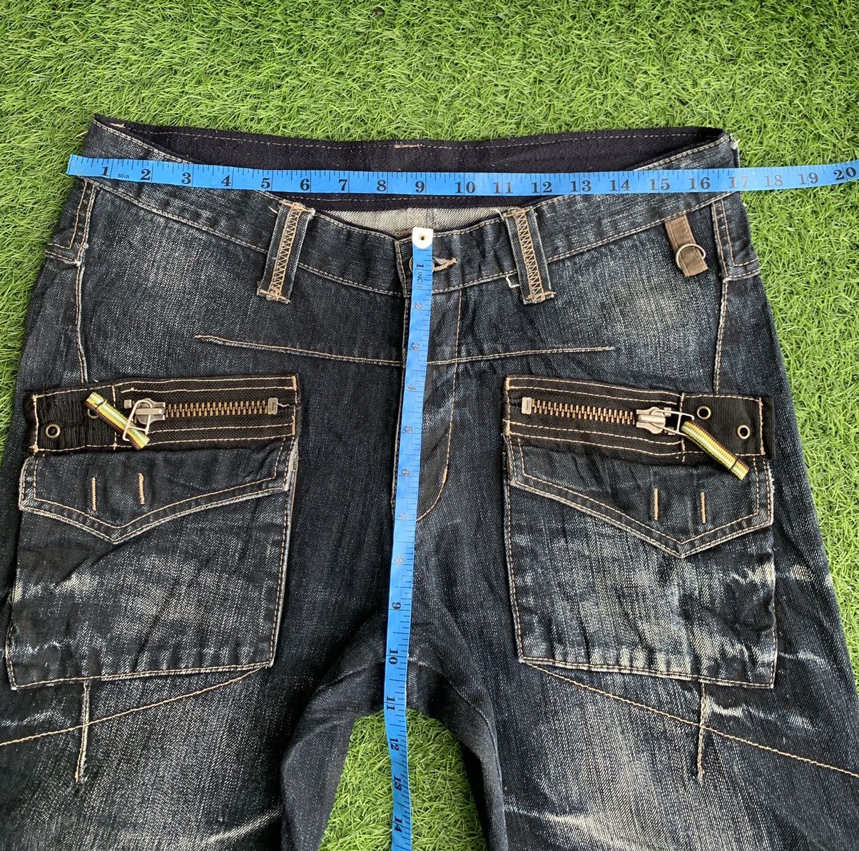 Japanese Brand Japanese Brand PPFM Multiple Zipper Tactical Denim Jeans Size US 34 / EU 50 - 12 Thumbnail