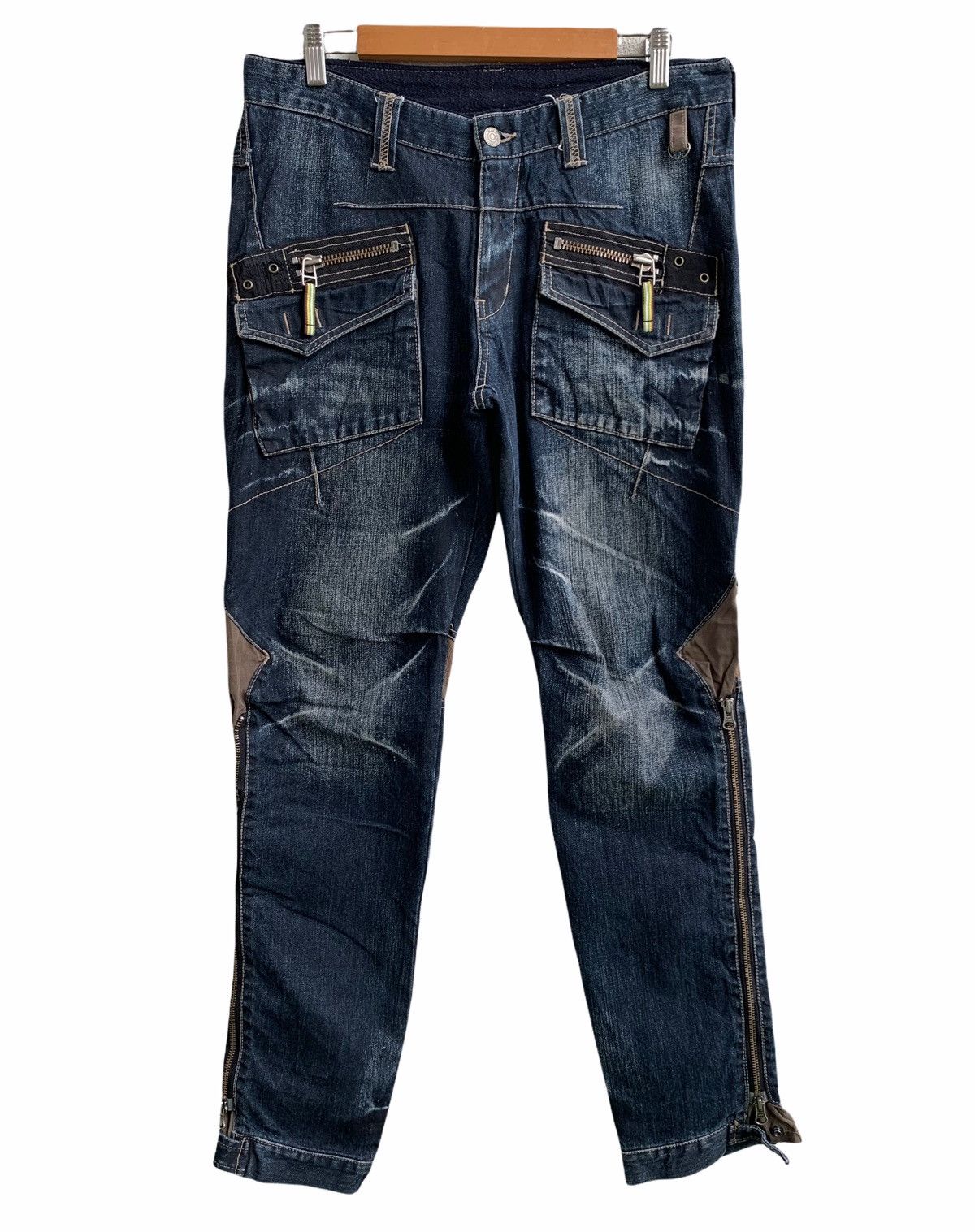 Japanese Brand × PPFM Japanese Brand PPFM Bondage Zipper Jeans